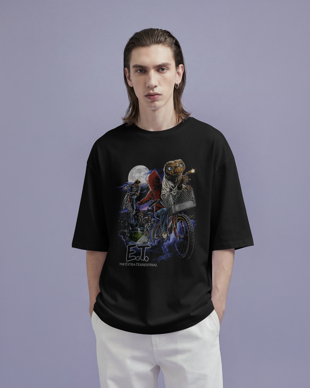 Camiseta Preta E.T. The Extra-Terrestrial 1982