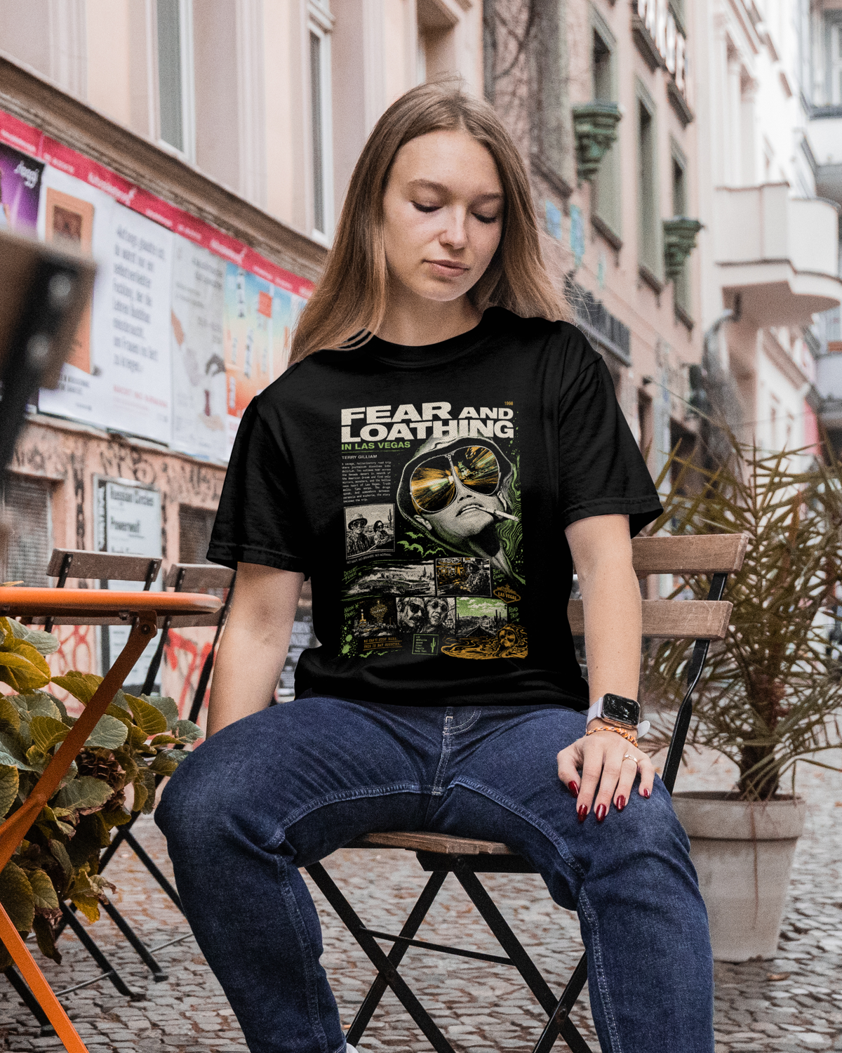 Camiseta Preta Fear and Loathing in Las Vegas 1998