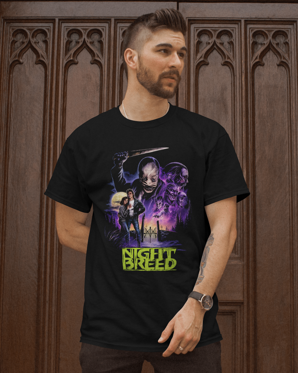 Camiseta Preta Nightbreed Dark Fantasy Horror