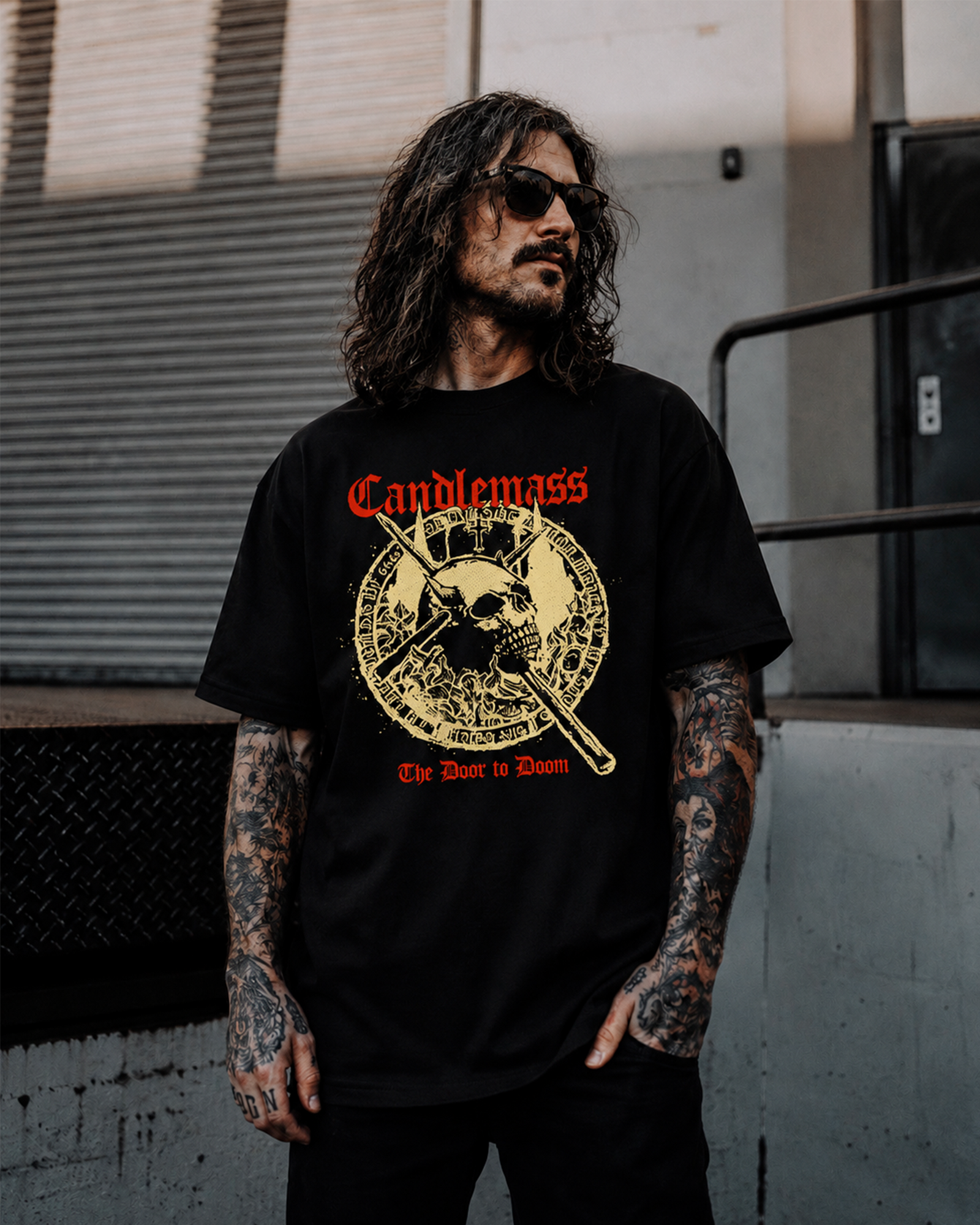 Camiseta Preta Candlemass The Door to Doom