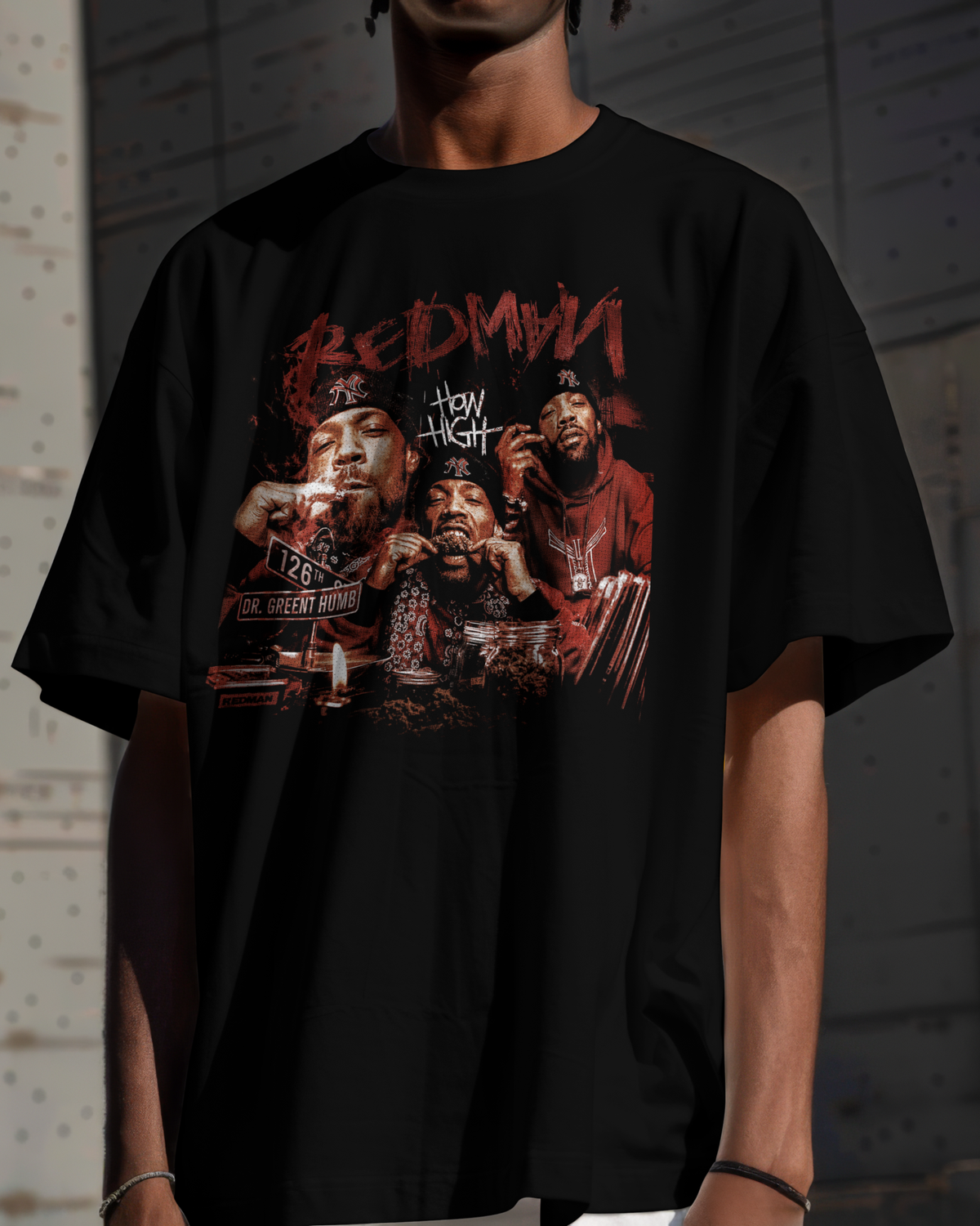 Camiseta Preta Redman How High 126th