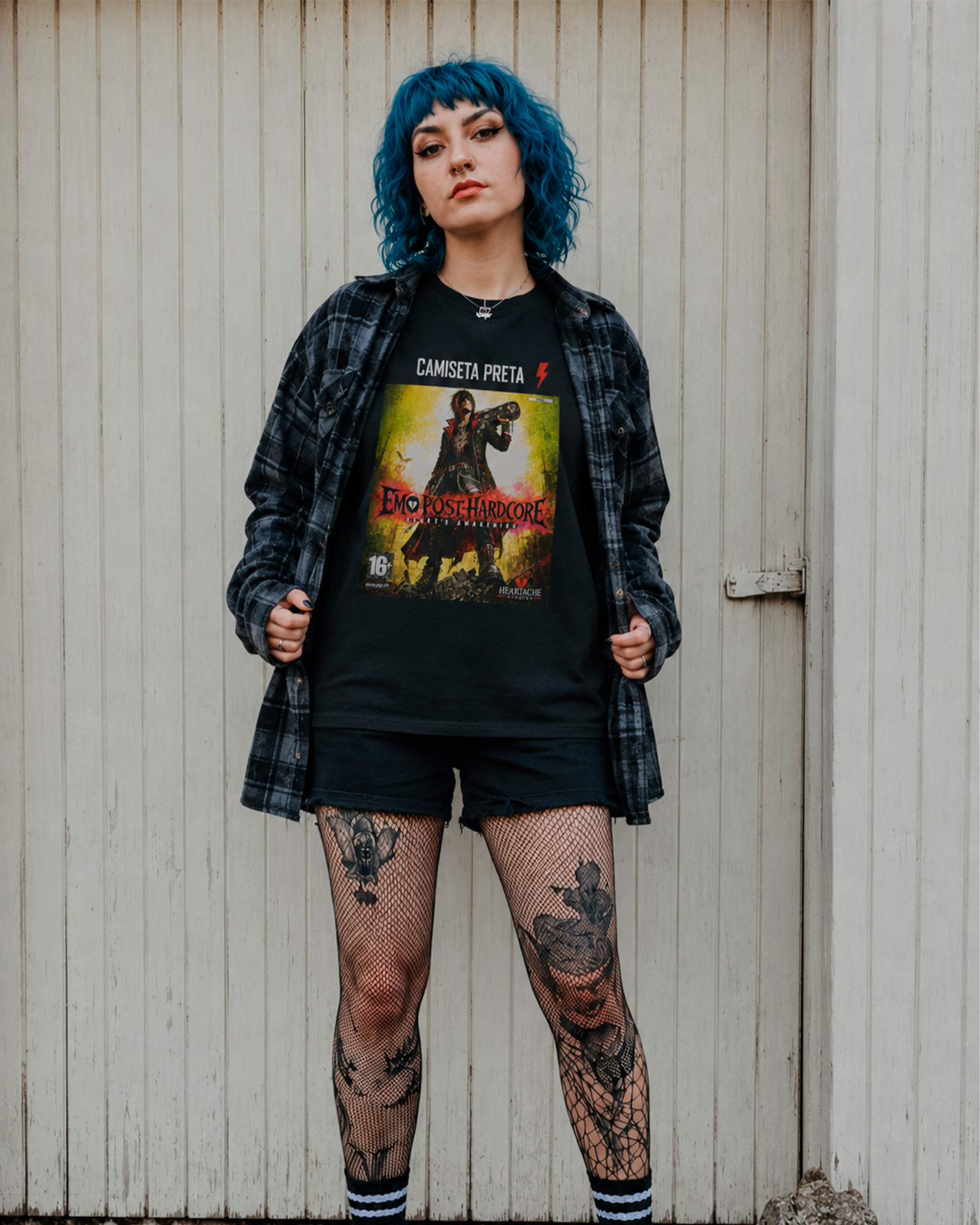 Camiseta Preta Emo Post-Hardcore Heart’s Awakening