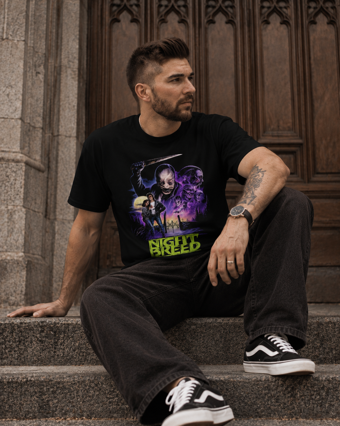 Camiseta Preta Nightbreed Dark Fantasy Horror