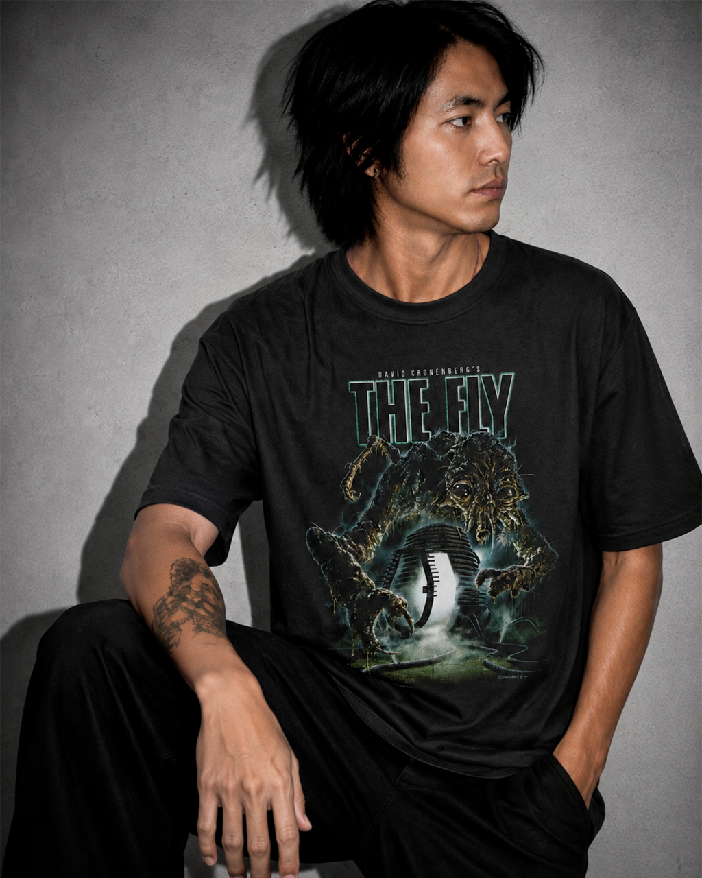 Camiseta Preta The Fly Fear of Mutation