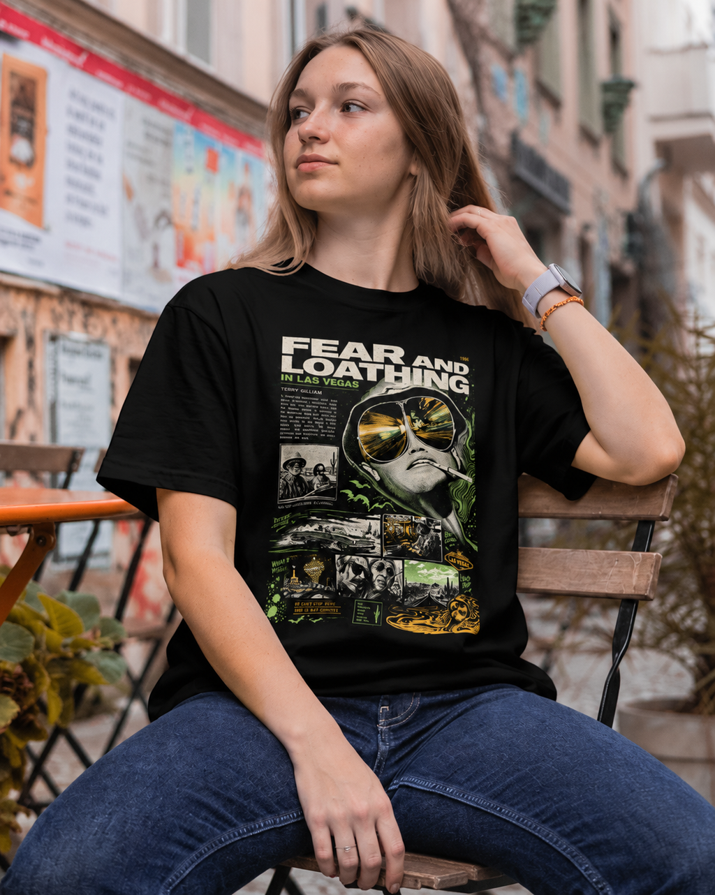 Camiseta Preta Fear and Loathing in Las Vegas 1998