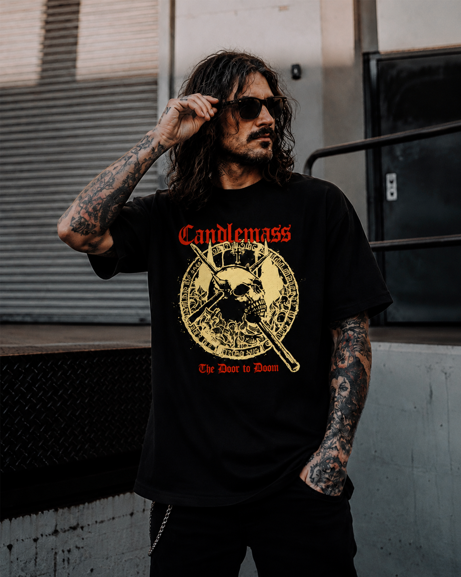Camiseta Preta Candlemass The Door to Doom