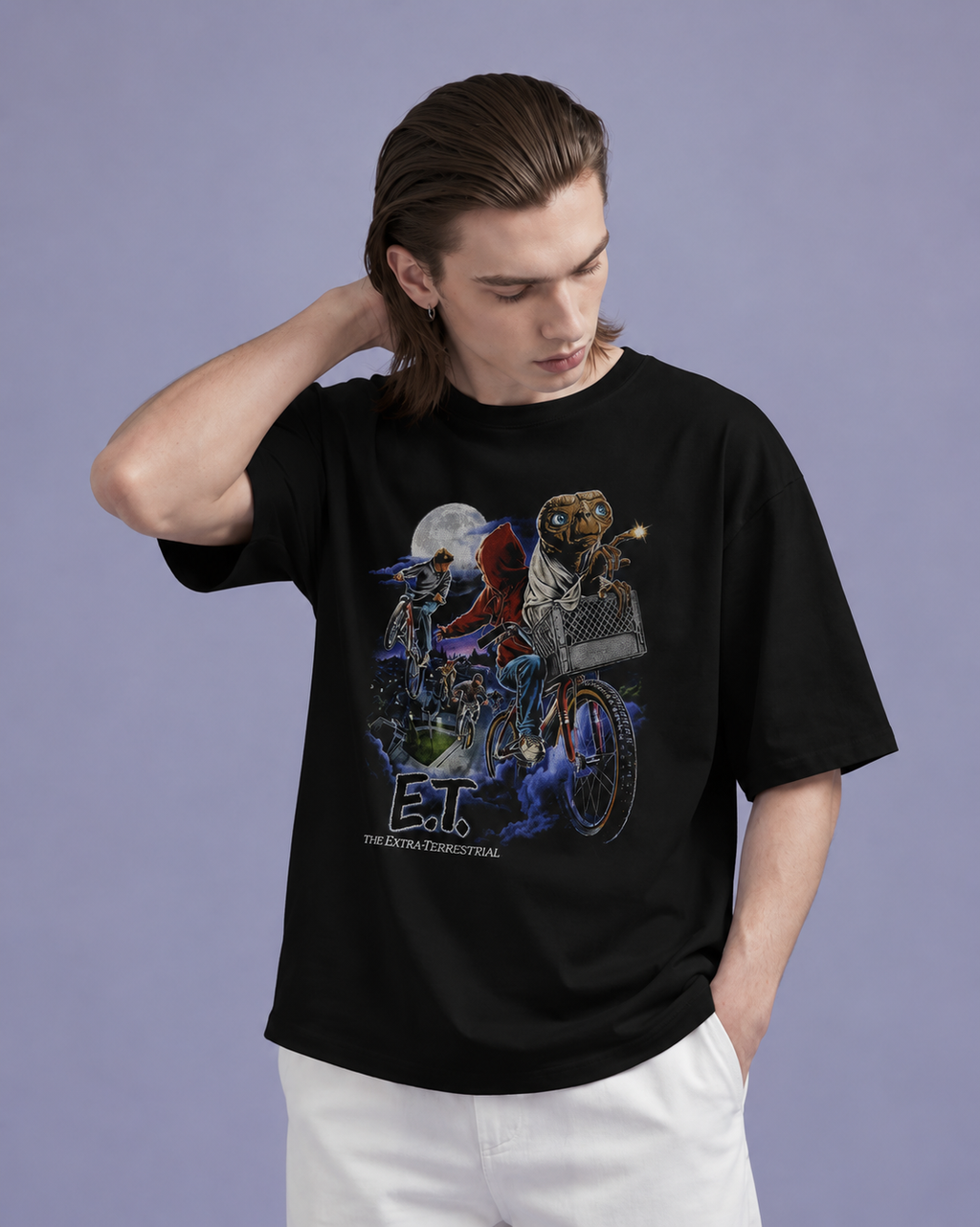 Camiseta Preta E.T. The Extra-Terrestrial 1982