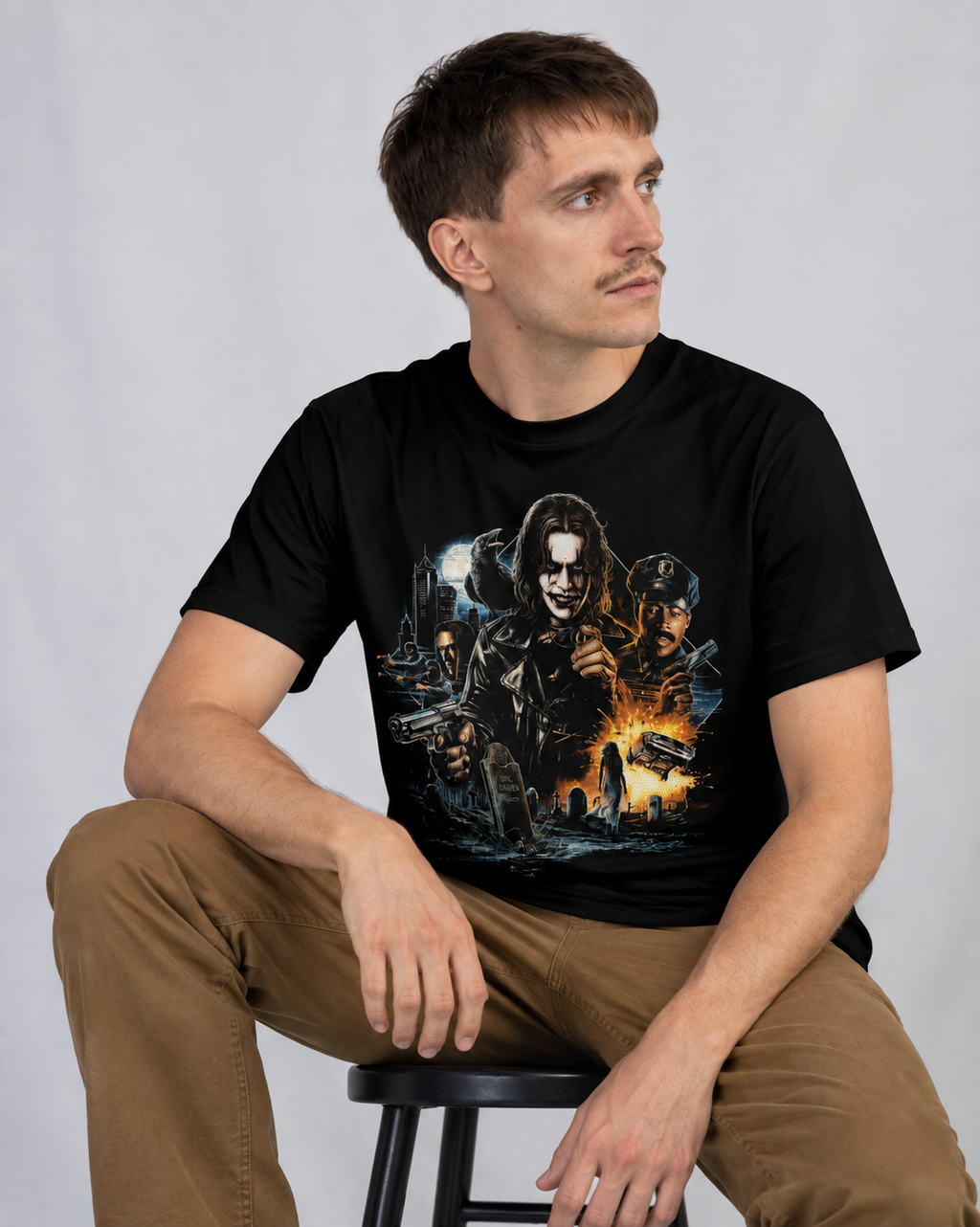Camiseta Preta The Crow Back From the Grave