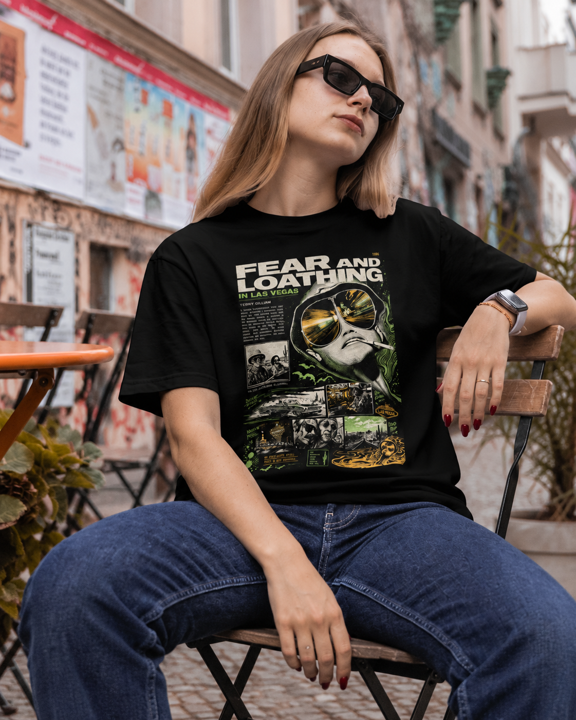 Camiseta Preta Fear and Loathing in Las Vegas 1998