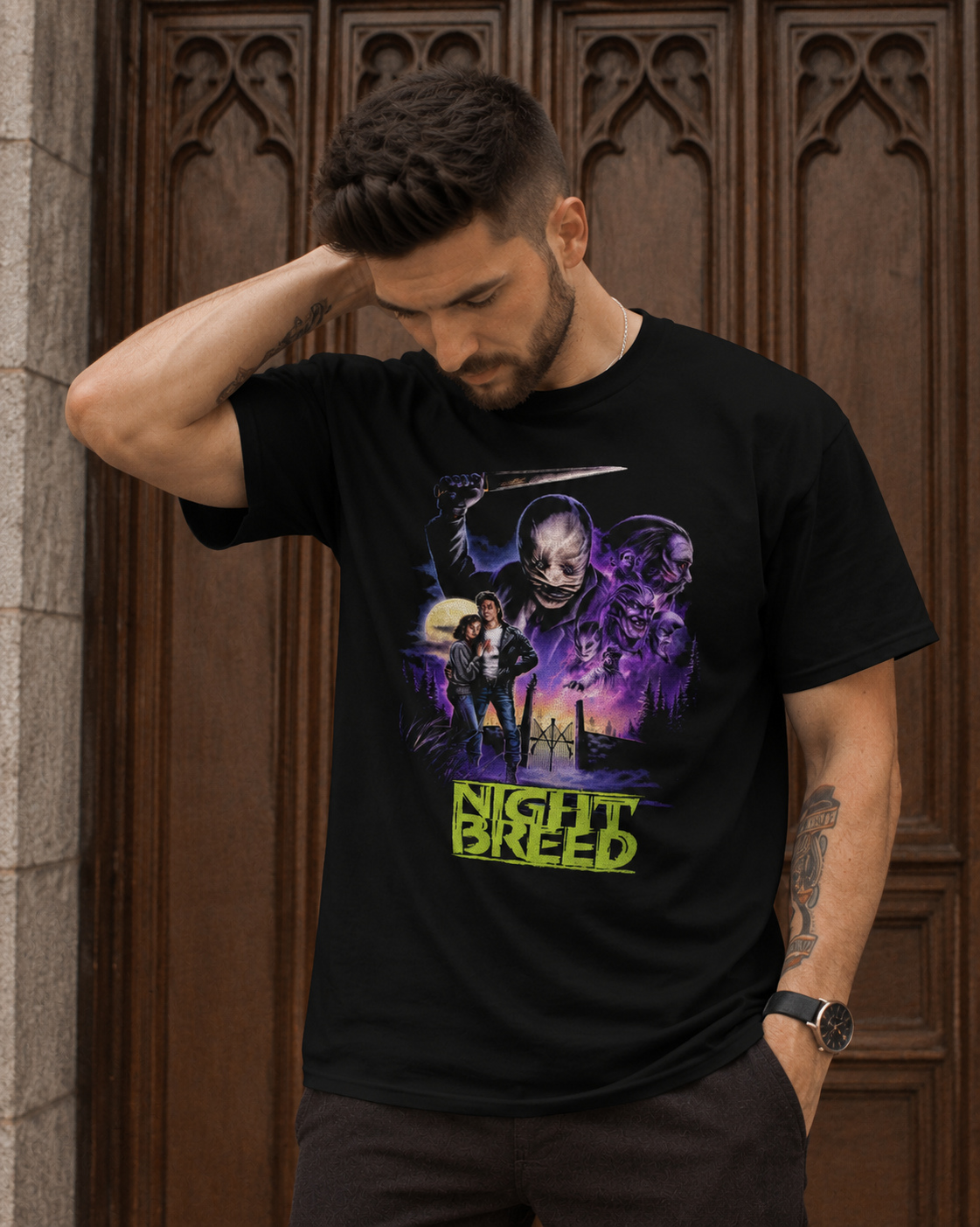 Camiseta Preta Nightbreed Dark Fantasy Horror