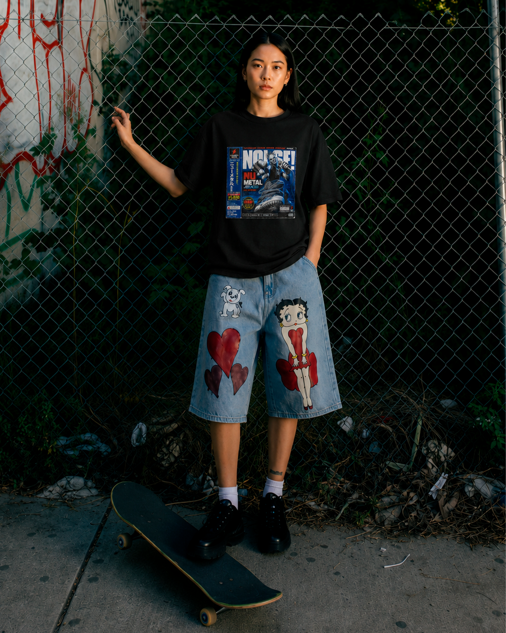 Camiseta Preta Noise Imported Chaos Sound System