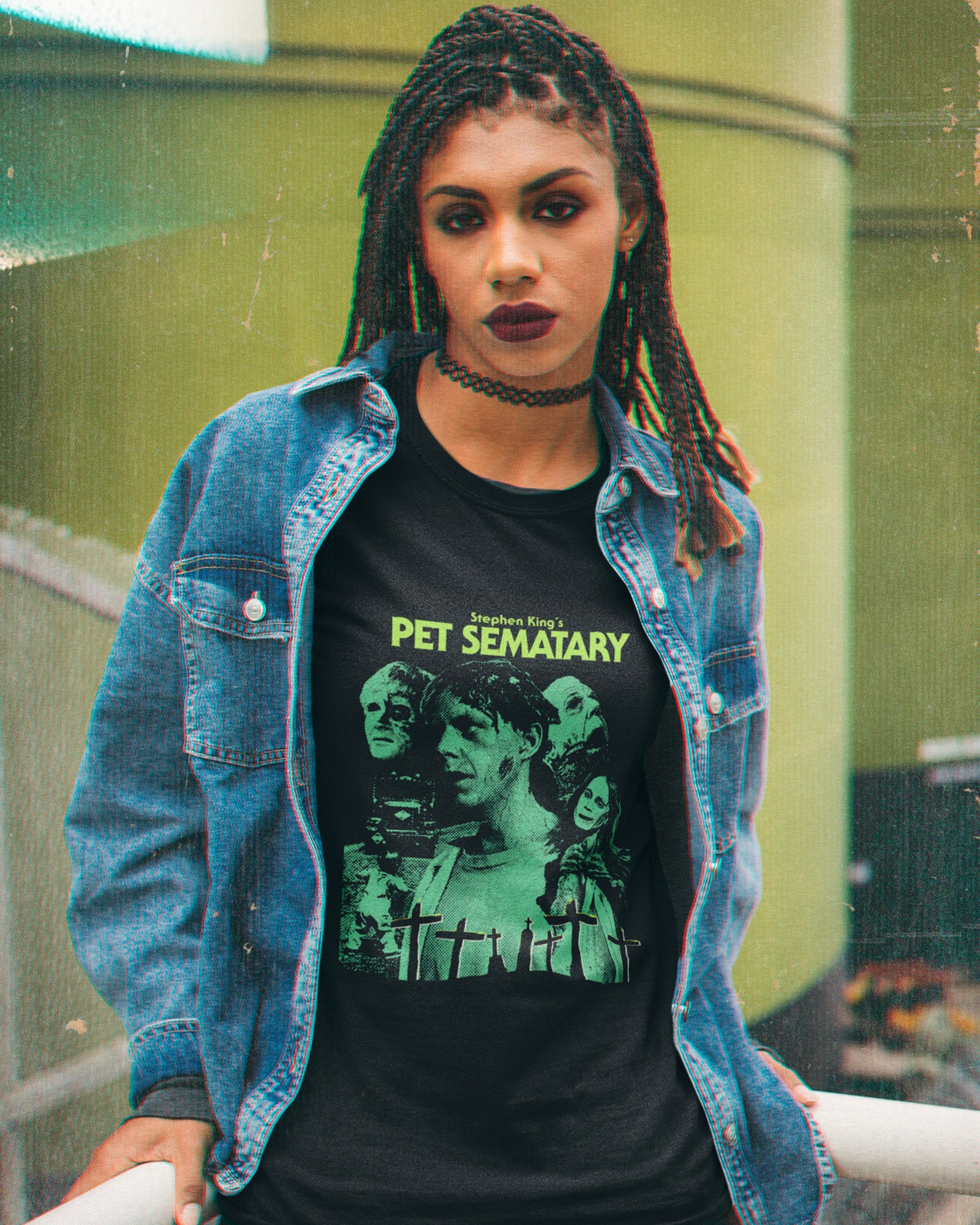 Camiseta Preta Stephen King Pet Sematary Unissex