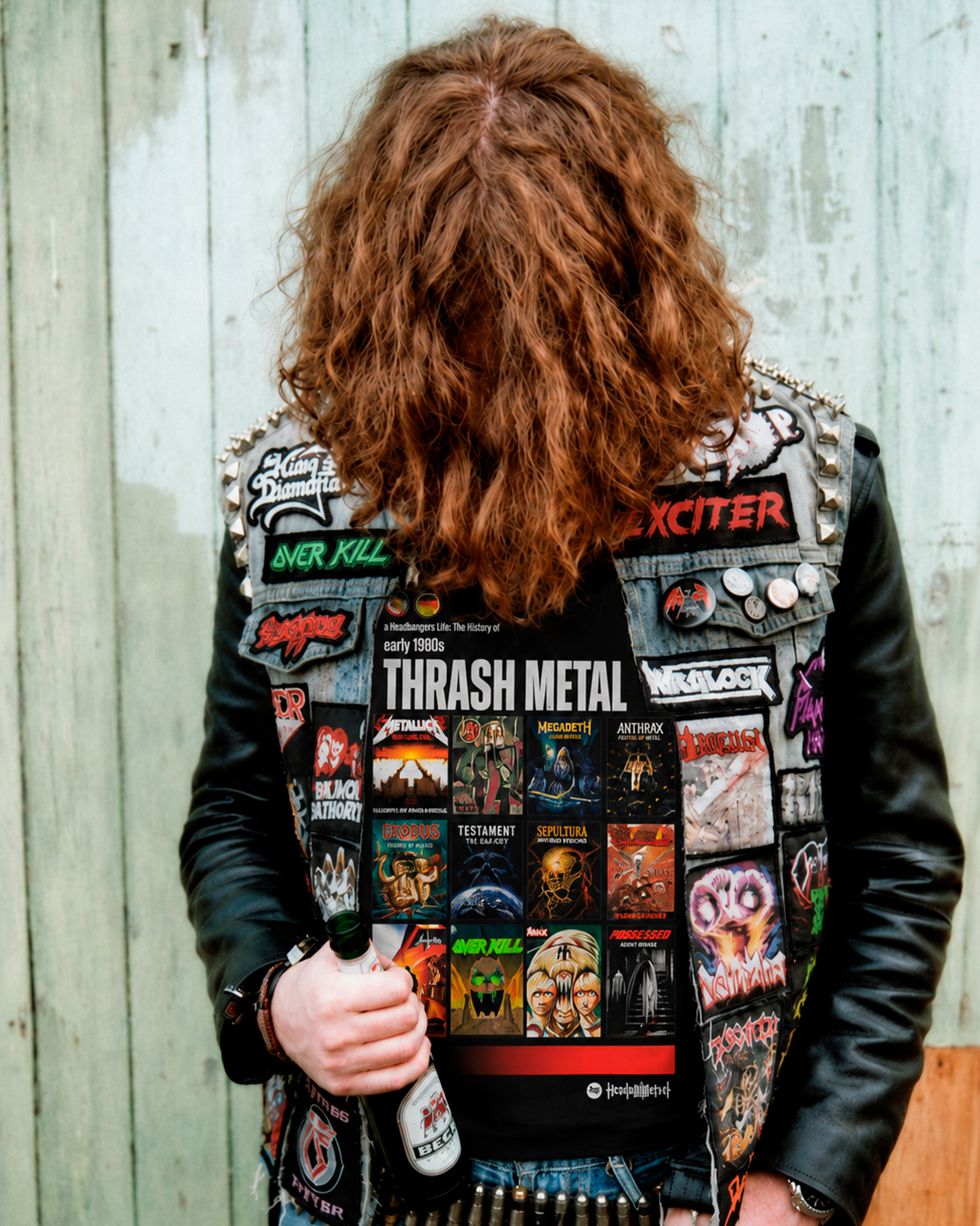 Camiseta Preta Subgêneros do Rock Trash Metal
