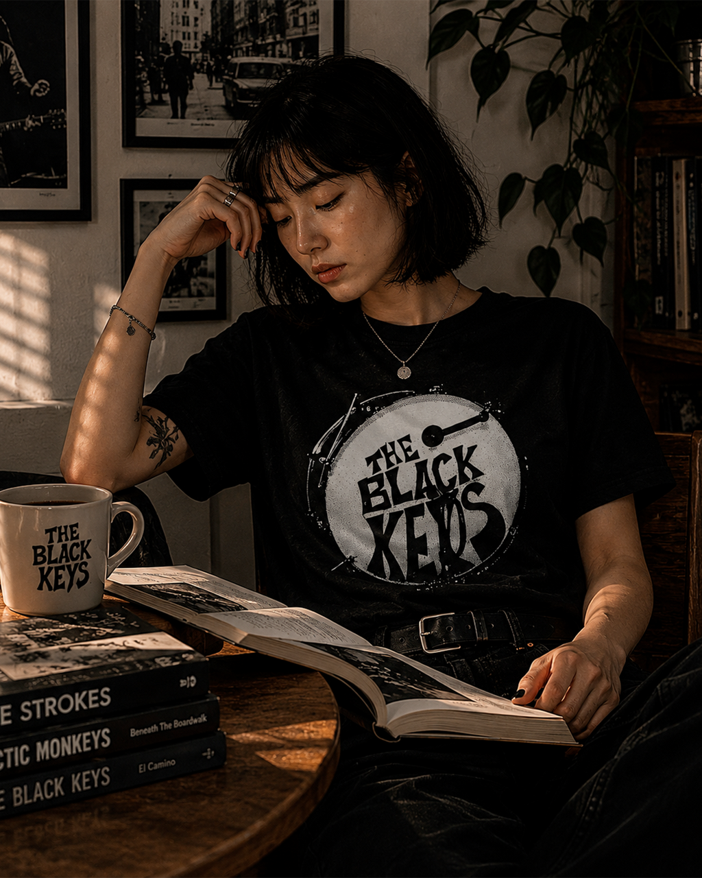 Camiseta Preta The Black Keys Dirty Sound Archive