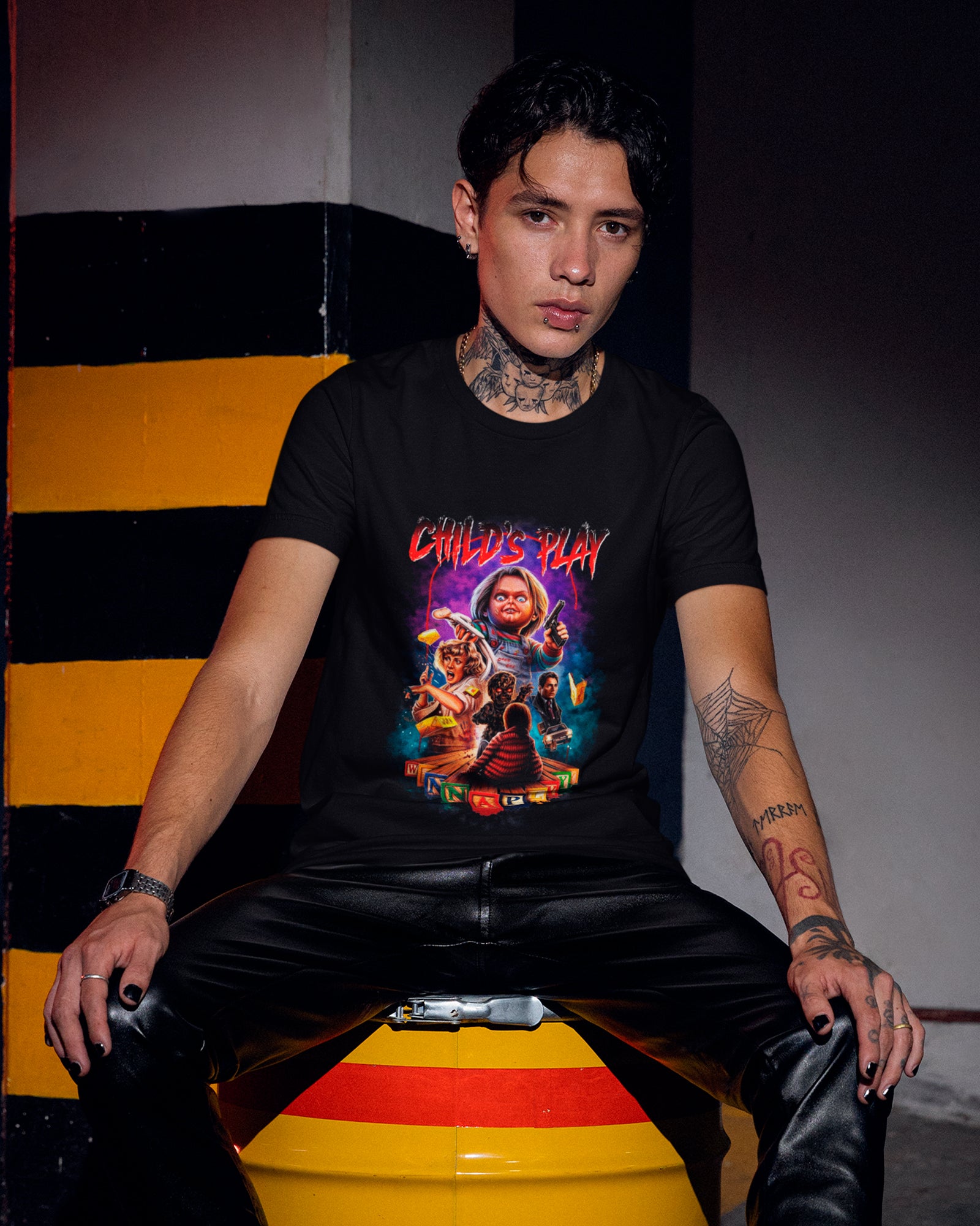 Camiseta Preta Childs Play Arte Filme Unissex