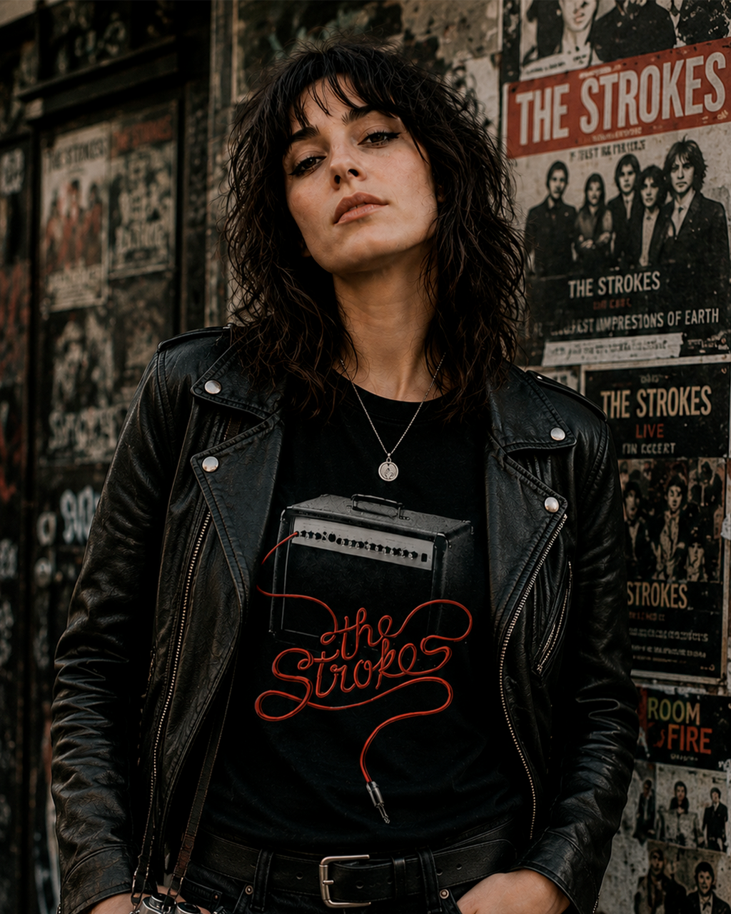 amiseta Preta The Strokes Amplifier Sessions