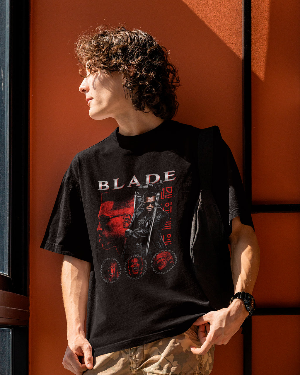 Camiseta Preta Blade Vampiros Unissex