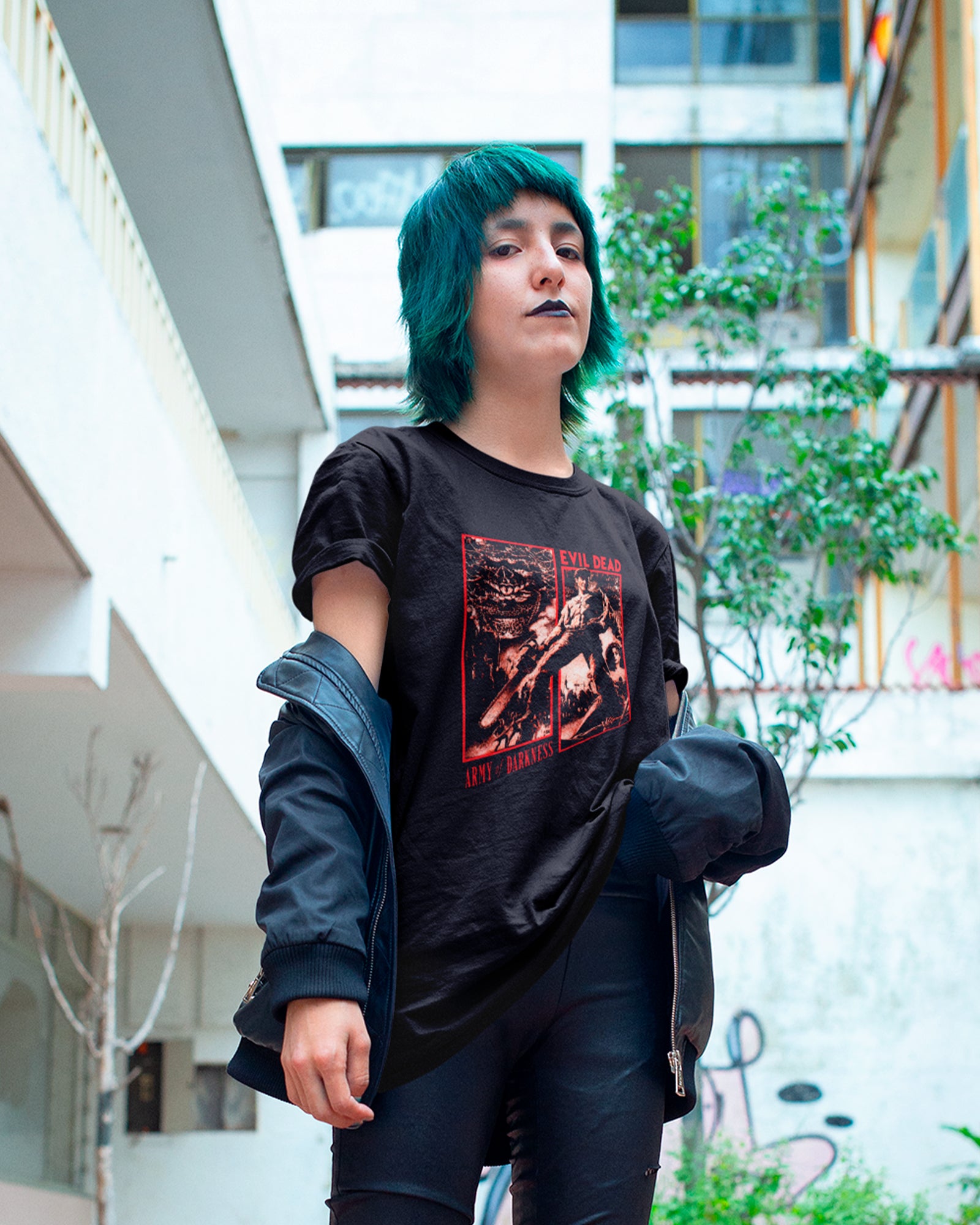 Camiseta Preta Evil Dead Army of Darkness Horror Unissex