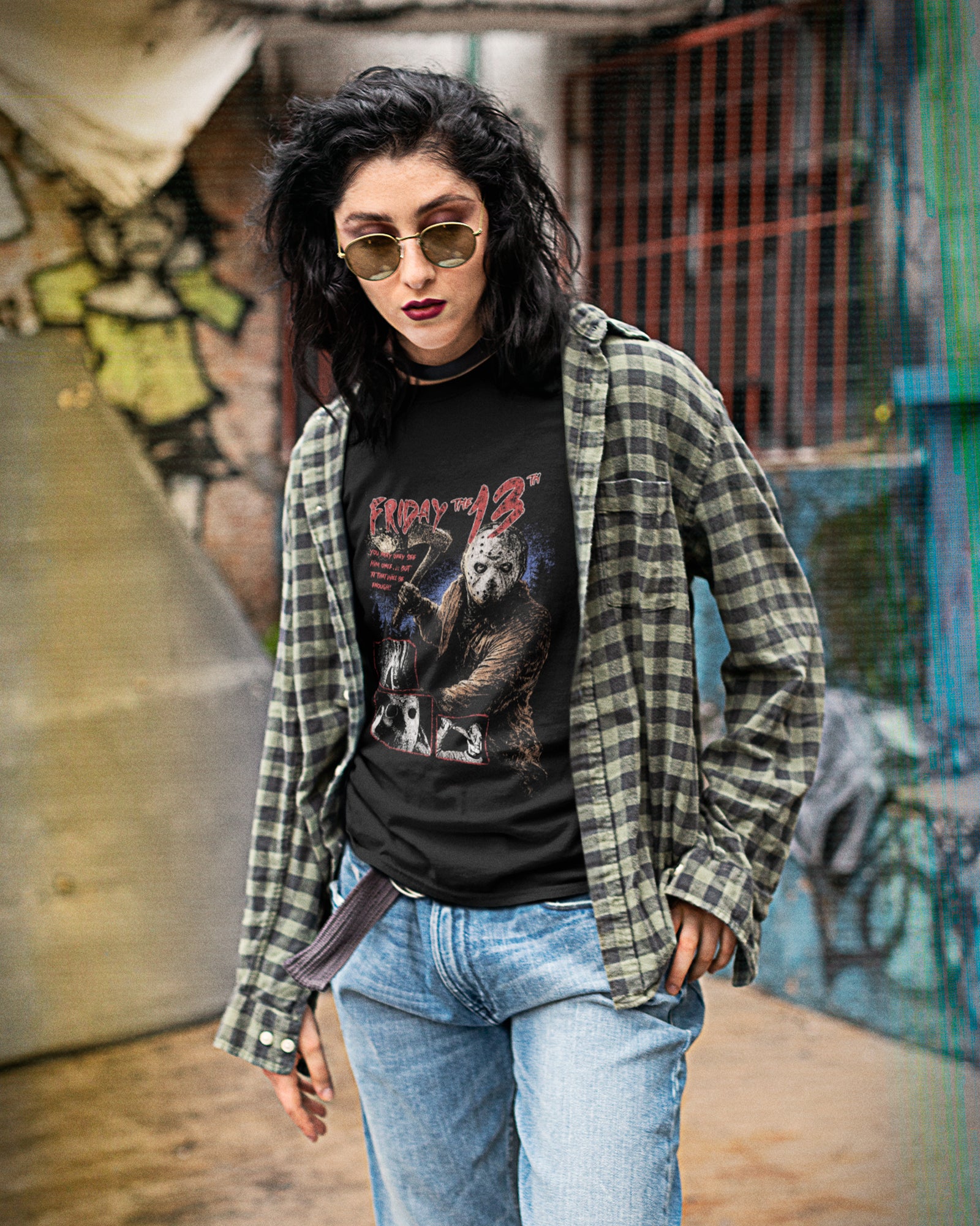 Camiseta Preta Friday the 13th Jason Voorhees Unissex