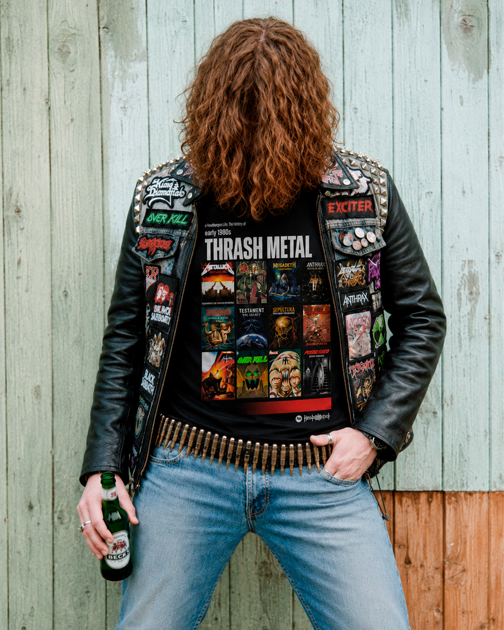 Camiseta Preta Subgêneros do Rock Trash Metal