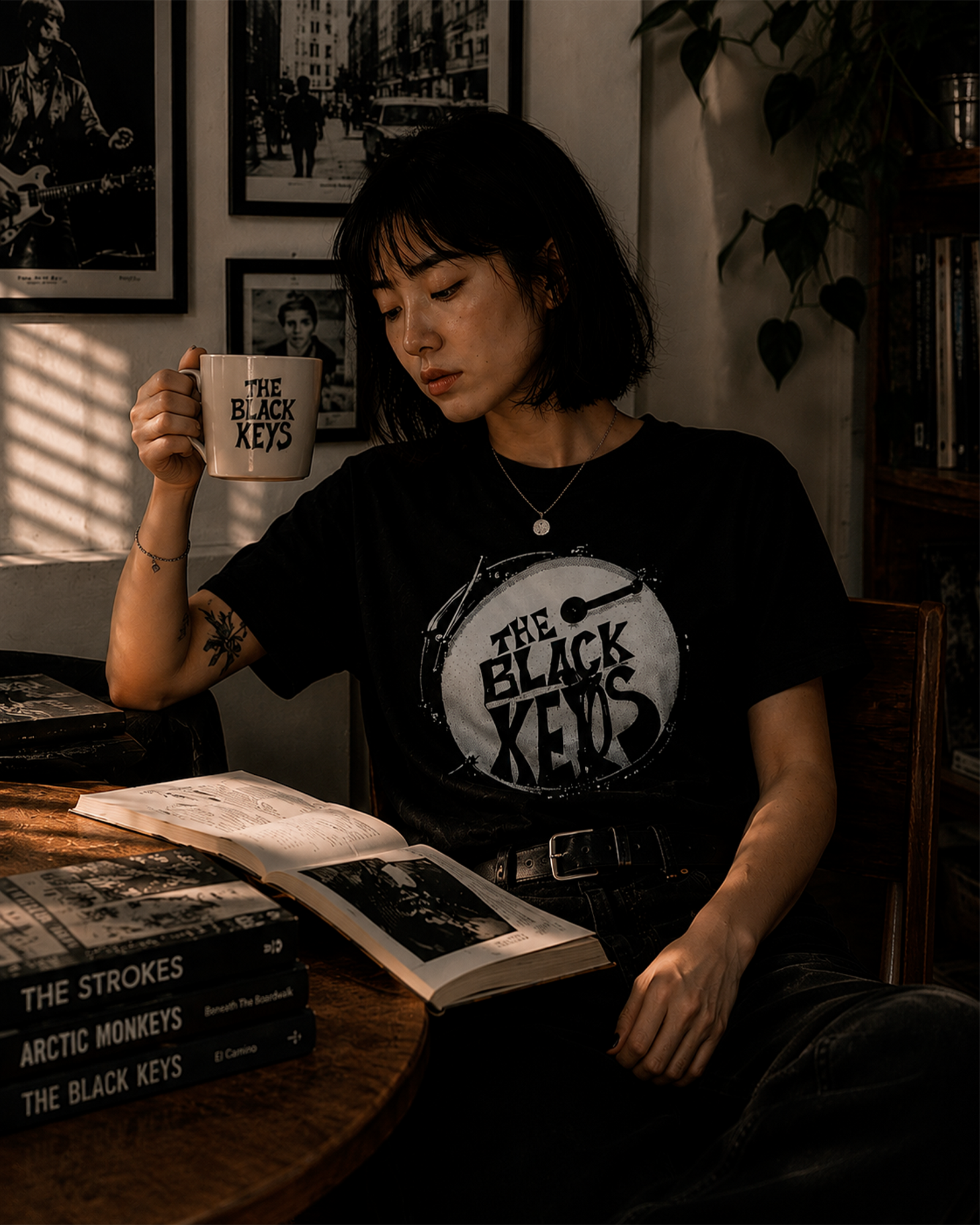 Camiseta Preta The Black Keys Dirty Sound Archive