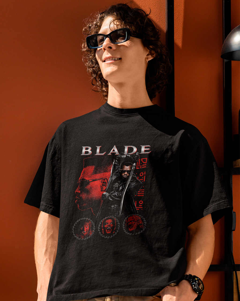 Camiseta Preta Blade Vampiros Unissex