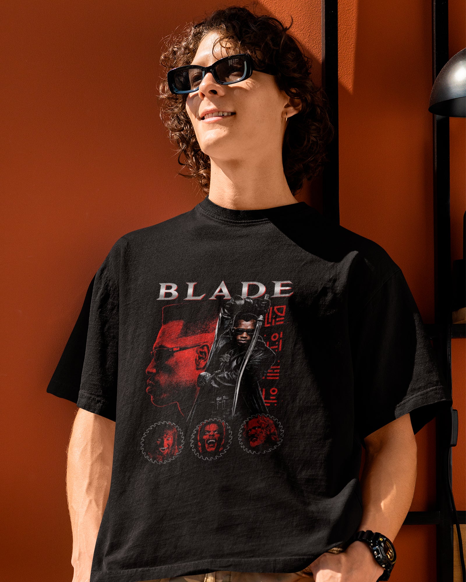 Camiseta Preta Blade Vampiros Unissex