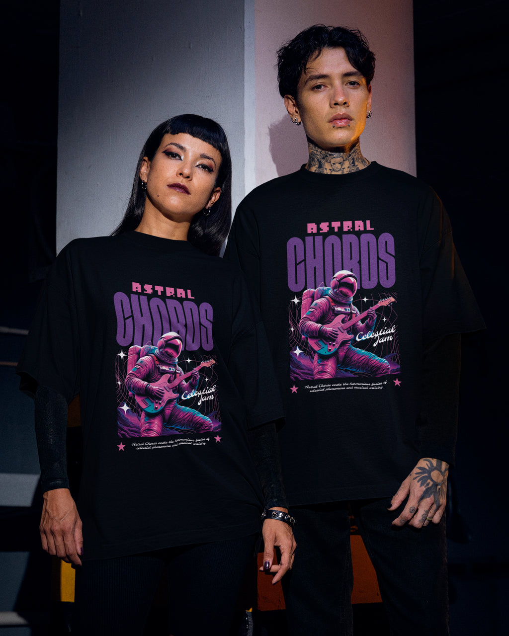 Camiseta Astral Chords Espacial