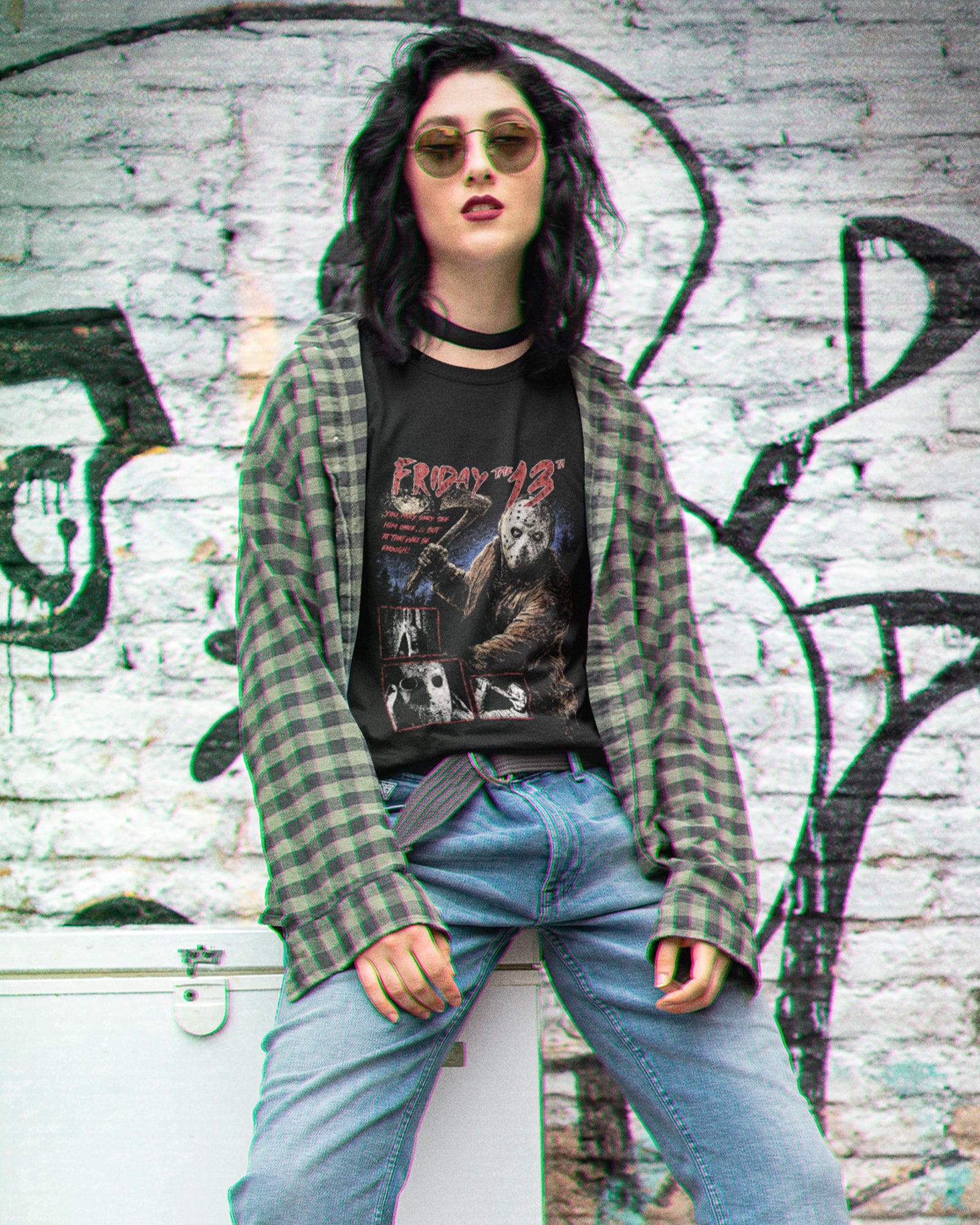 Camiseta Preta Friday the 13th Jason Voorhees Unissex