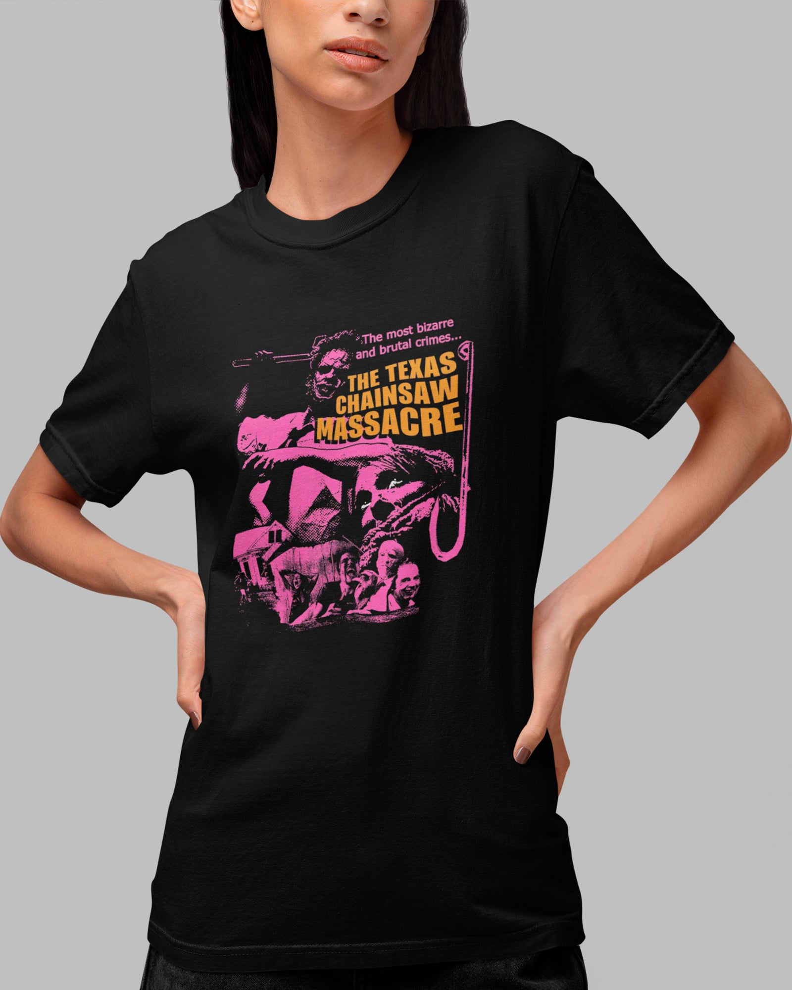 Camiseta Preta The Texas Chainsaw Massacre The Most Bizarre Unissex