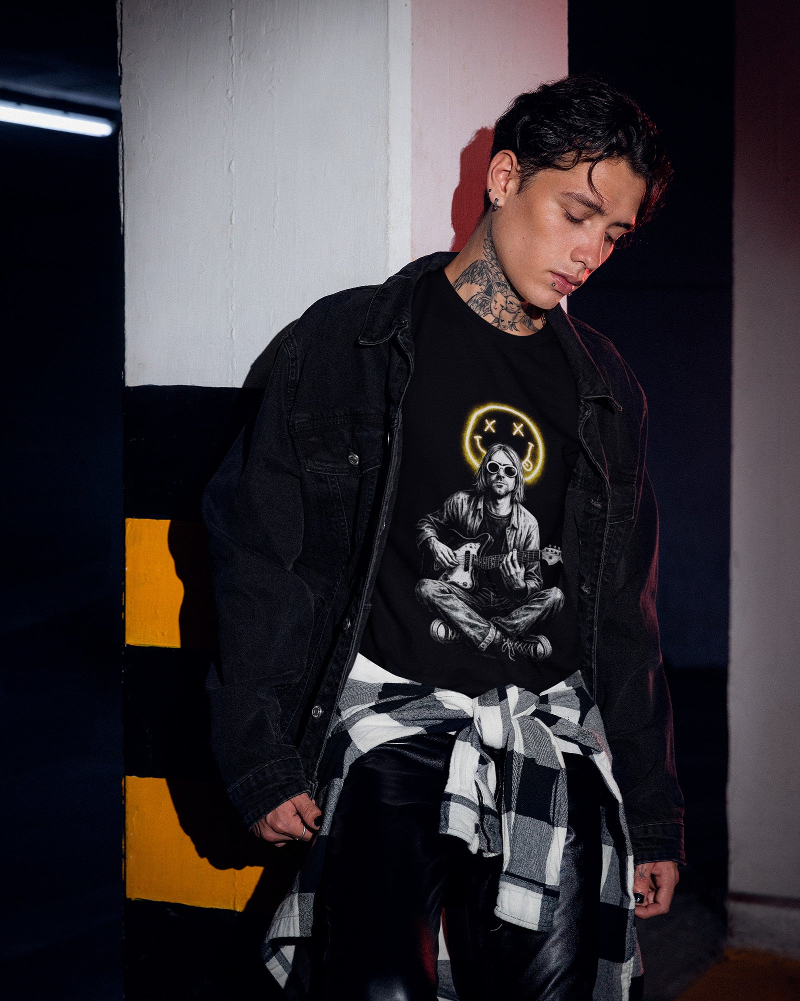 Camiseta Alternativa Nirvana Kurt Cobain Guitarra