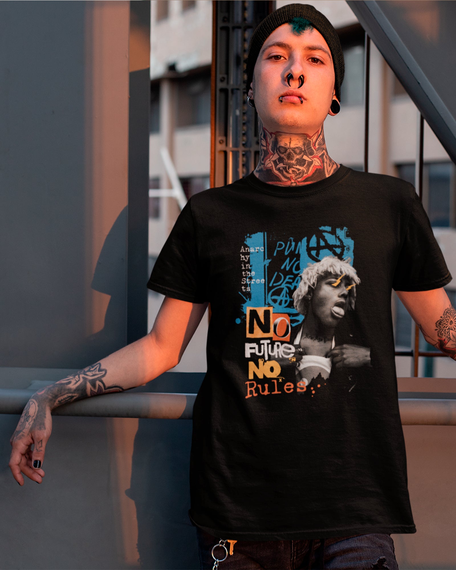 Camiseta No Future No Rules Punk Rock