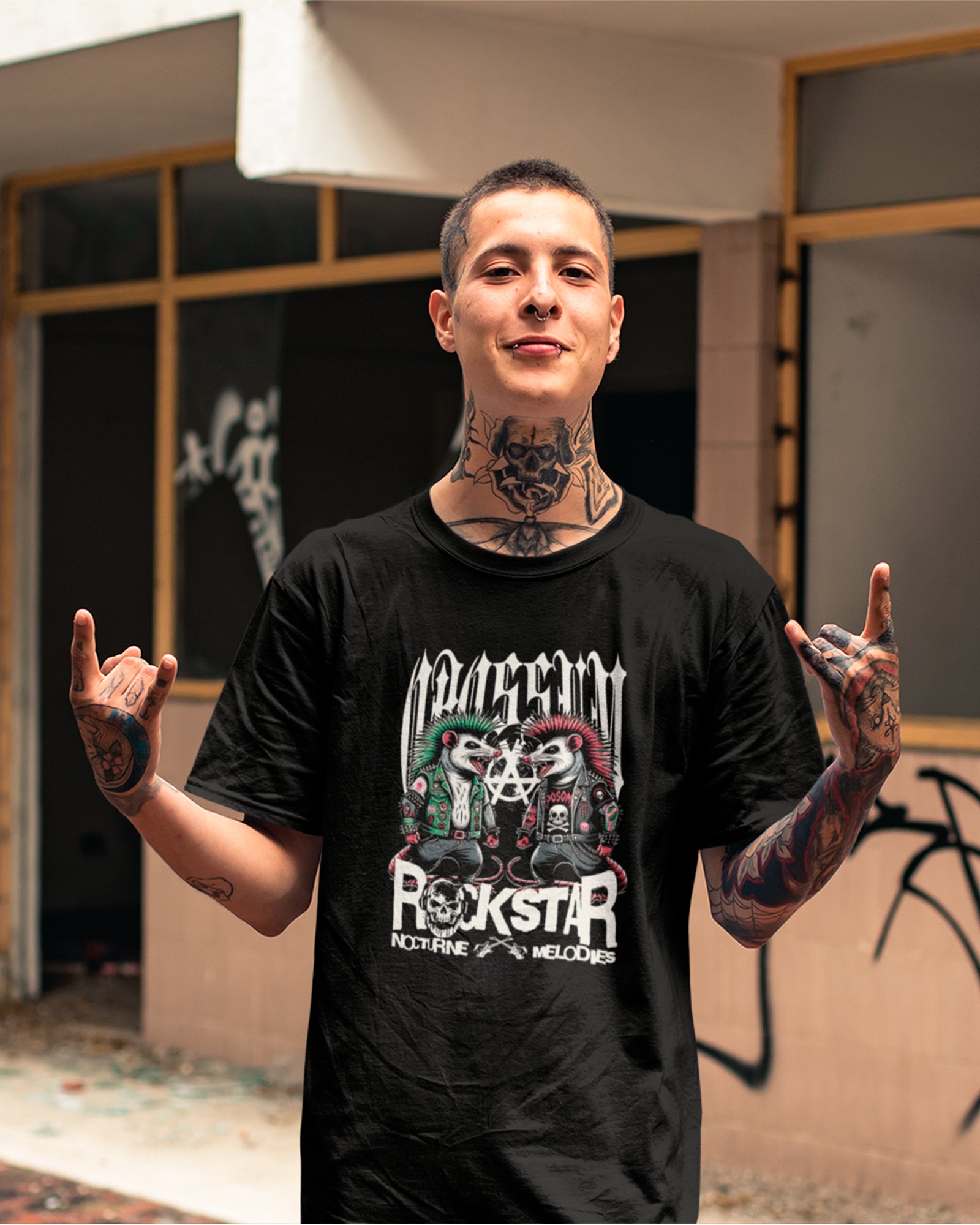 Camiseta Rockstars Rats Punk Rock