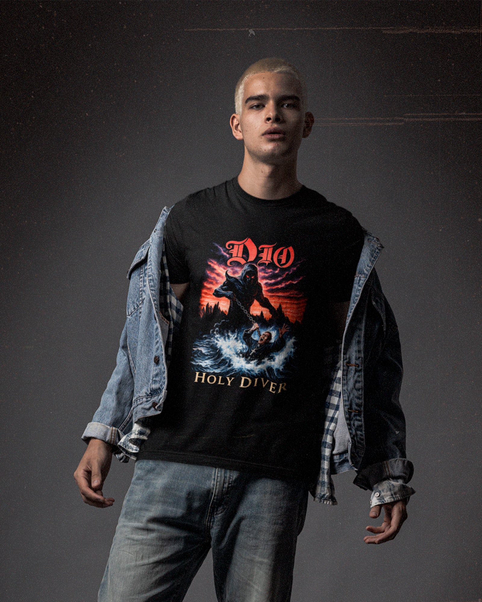 Camiseta Preta Dio Holy Diver Clássica