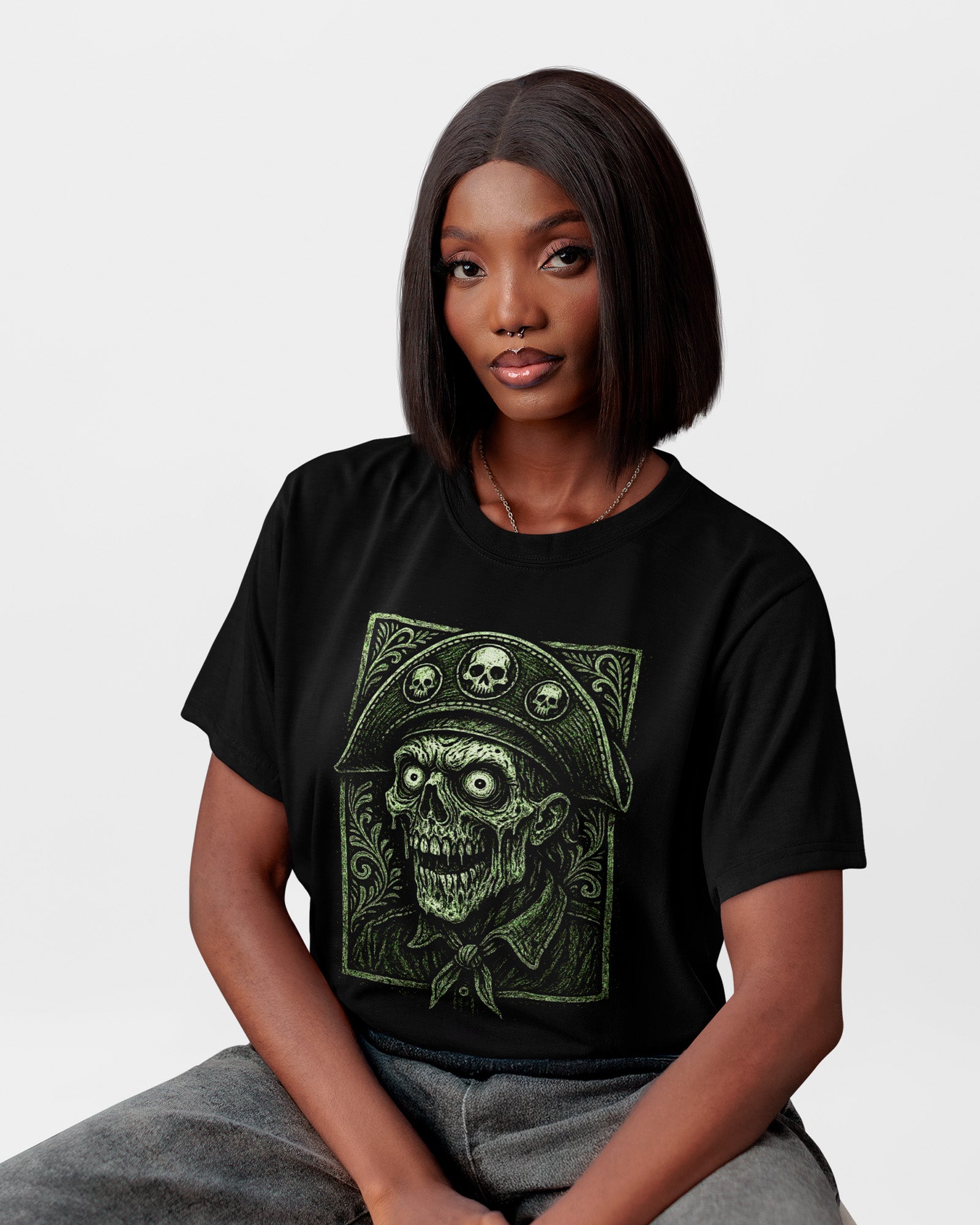 Camiseta Caveira Cangaceiro Rock Nordestino