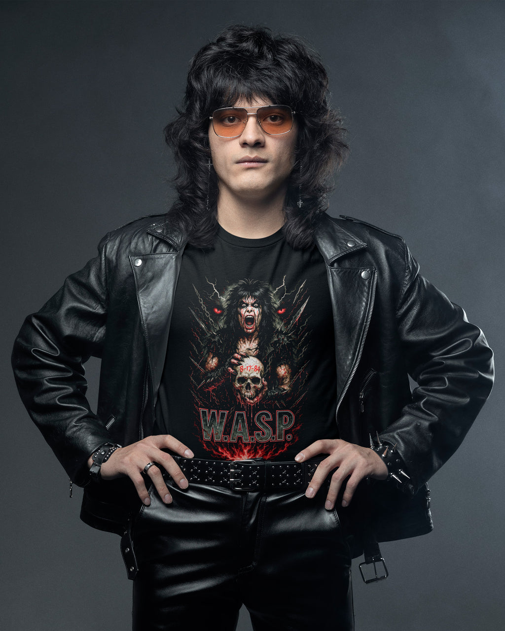 Camiseta W.A.S.P. Skull Heavy Metal