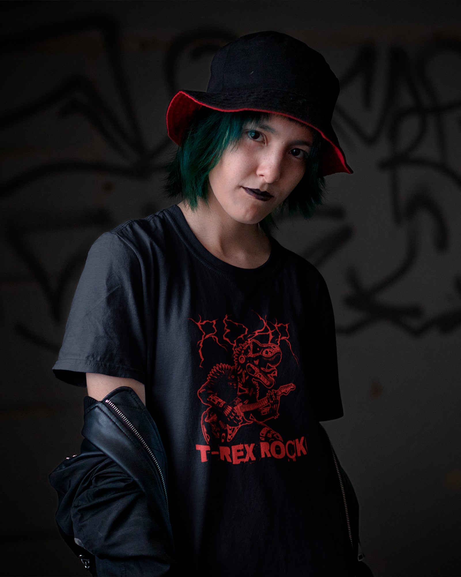 Camiseta T-Rex Rock Red Vintage