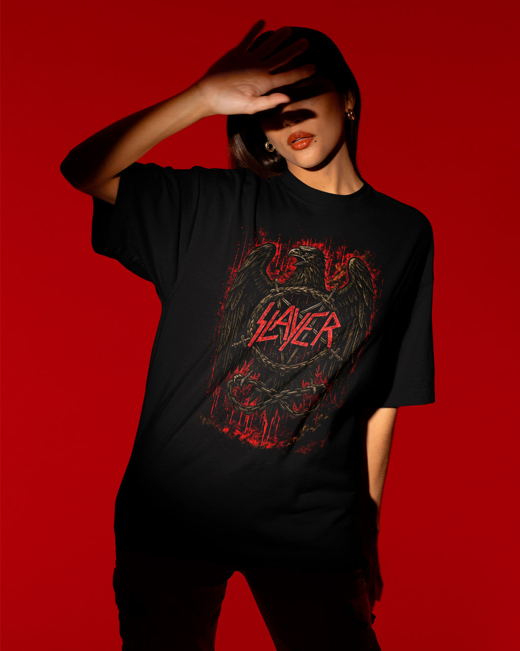 Camiseta Rock Slayer Águia Estampa