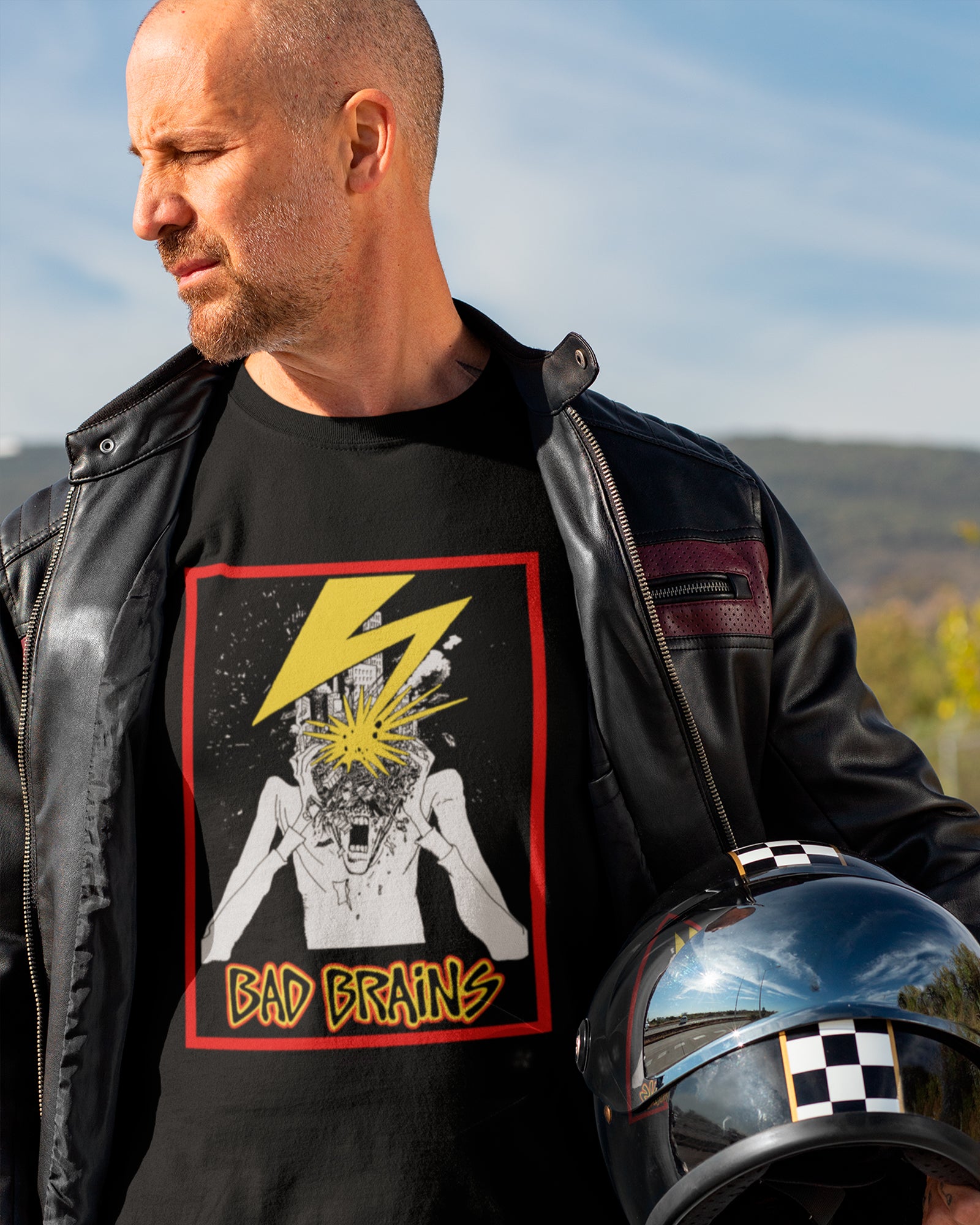 Camiseta Preta Bad Brains Banda Punk Rock Unissex