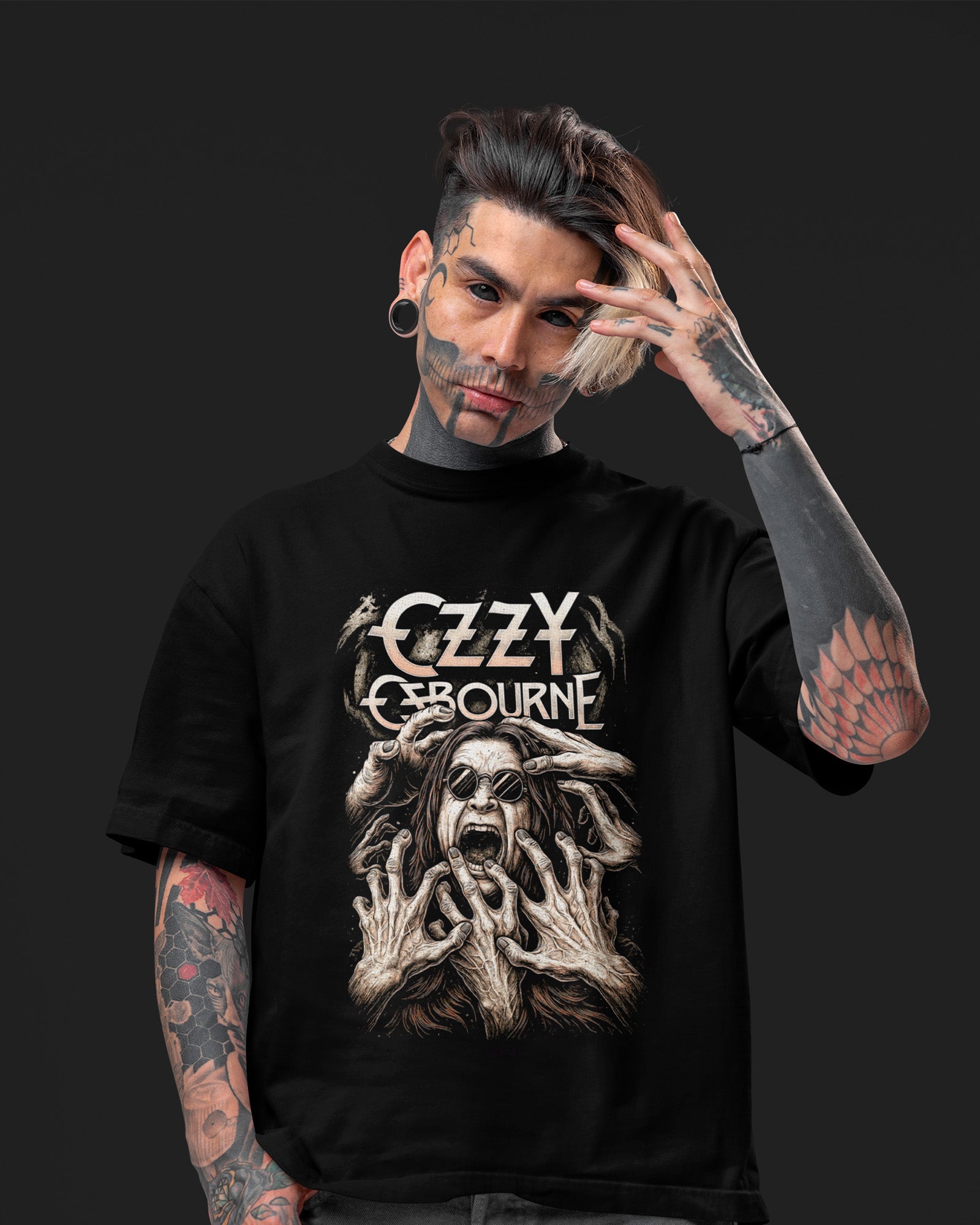 Camiseta Rock Ozzy Osbourne Hands Estampa