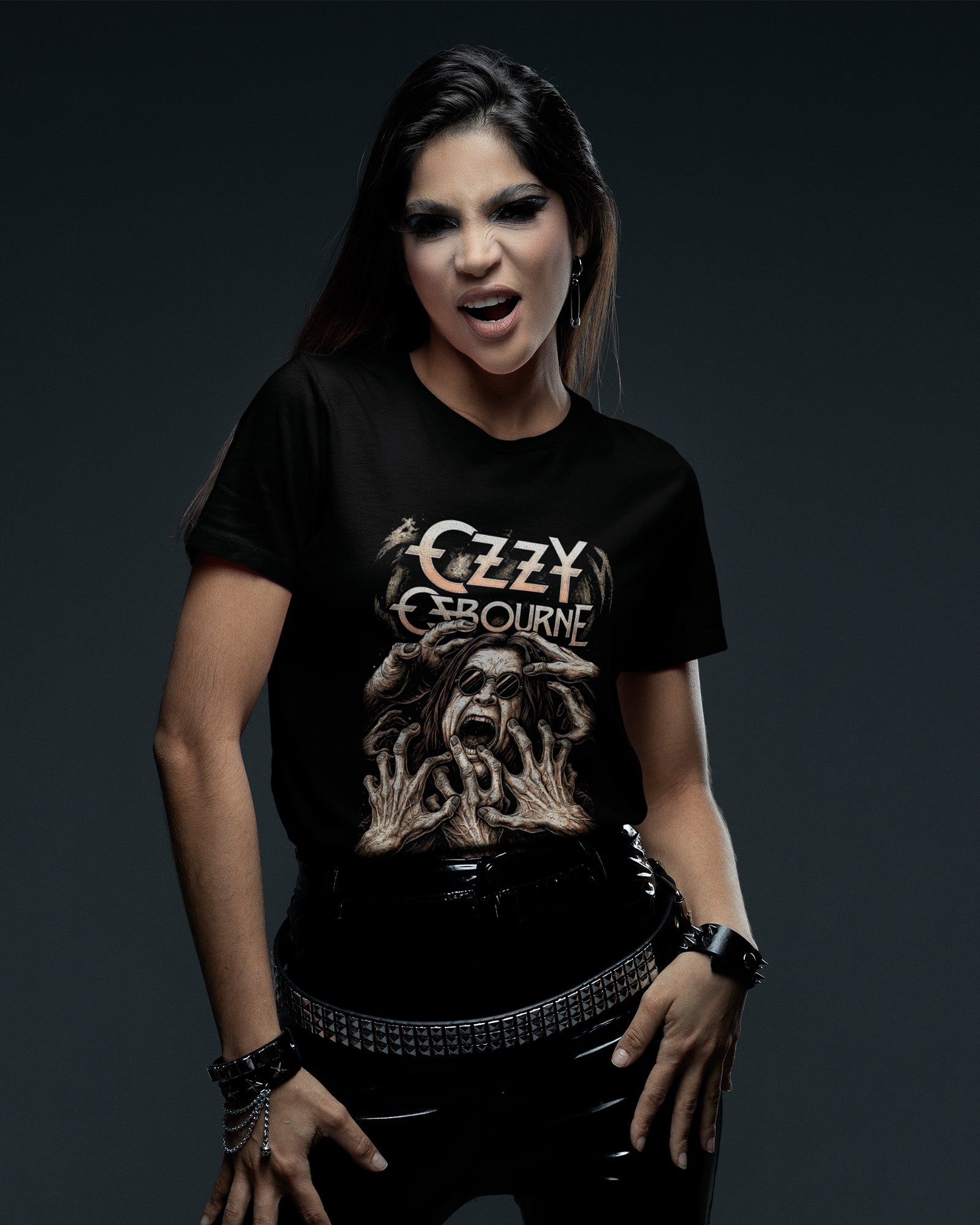 Camiseta Rock Ozzy Osbourne Hands Estampa