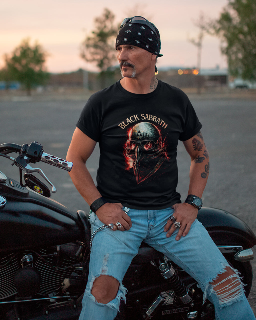Camiseta Black Sabbath Mask Heavy Metal