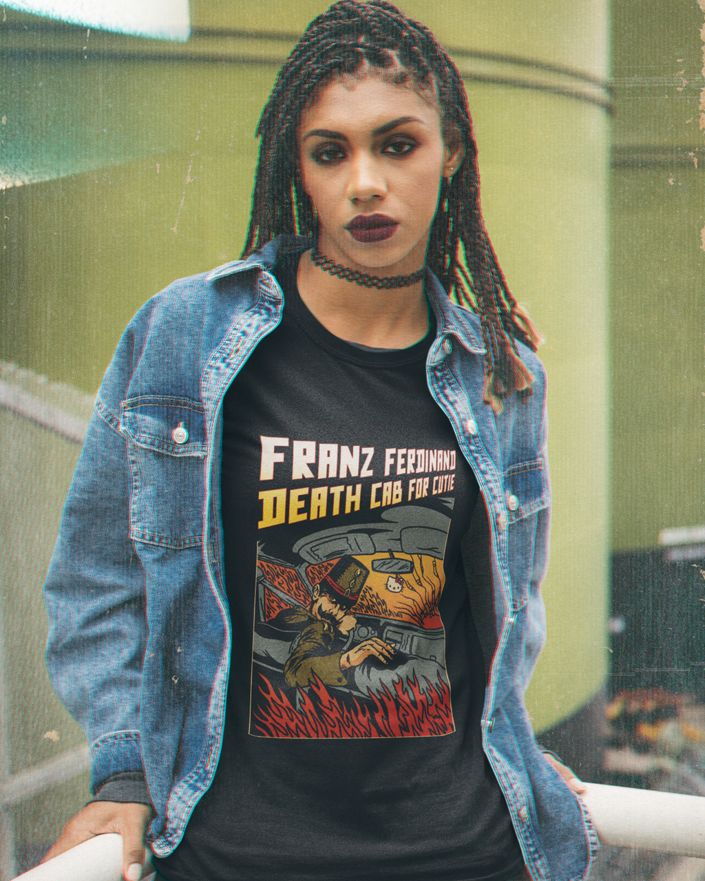 Camiseta Preta Franz Ferdinand Death Cab For Cutie Tour