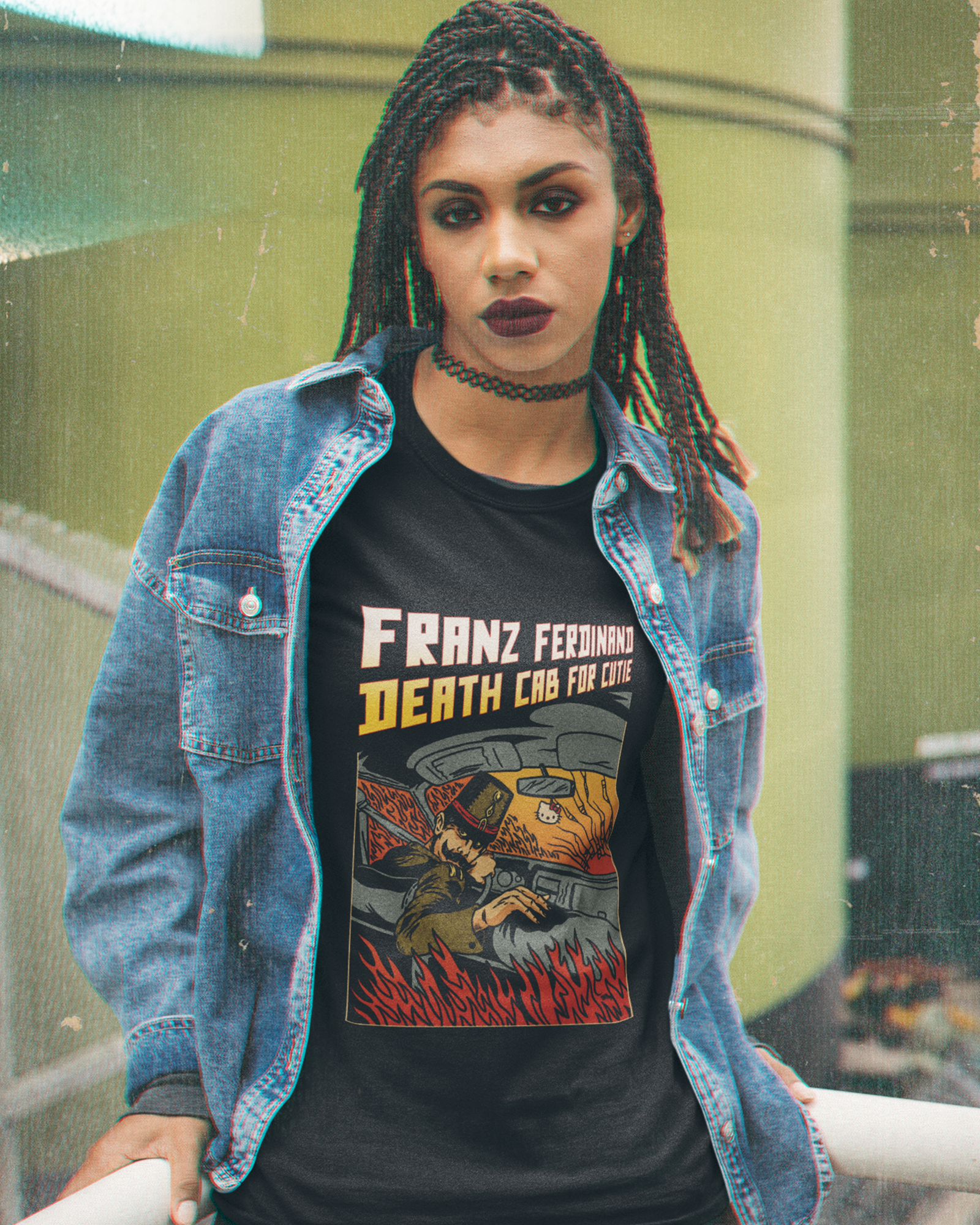 Camiseta Preta Franz Ferdinand Death Cab For Cutie Tour