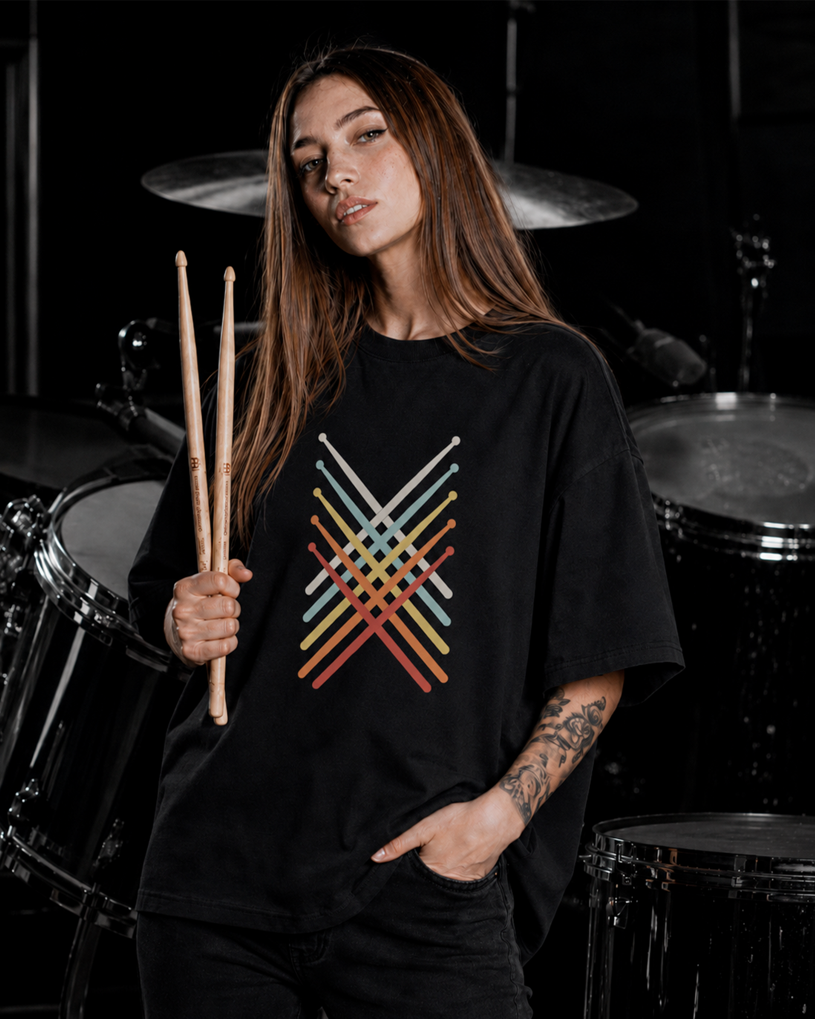 Camiseta Preta Sinal de Quem Marca o Tempo