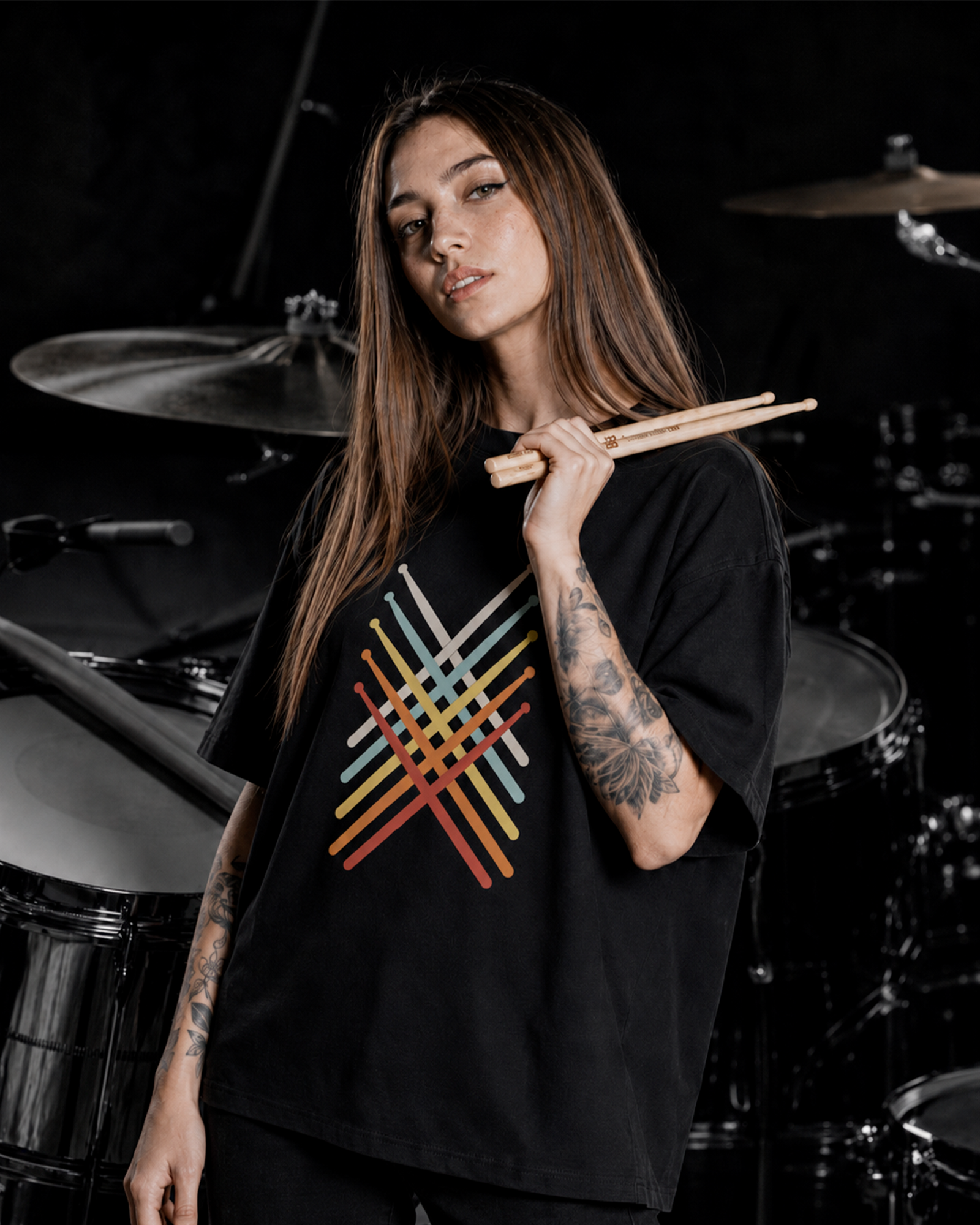 Camiseta Preta Sinal de Quem Marca o Tempo