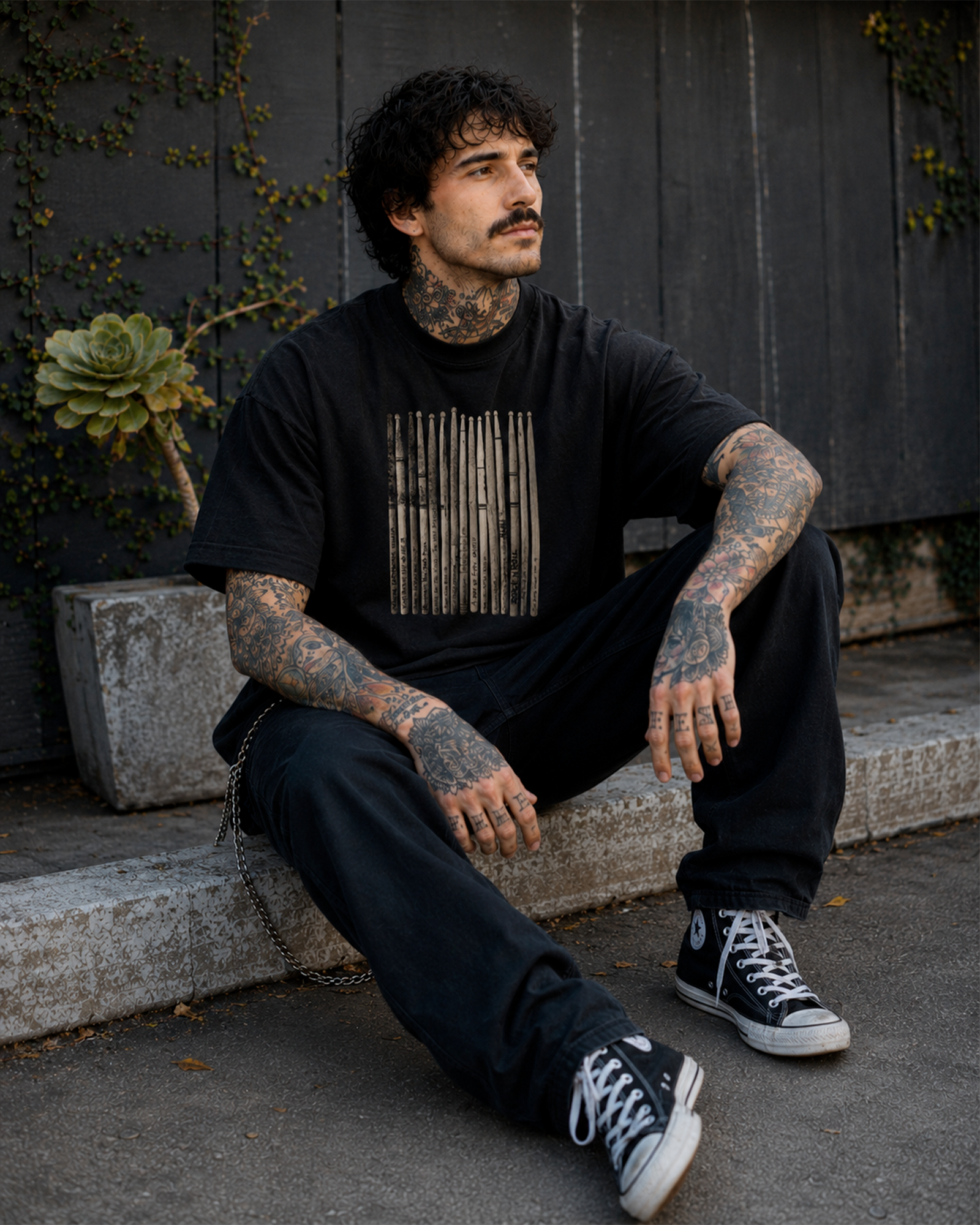 Camiseta Preta O Groove Deixou Marca