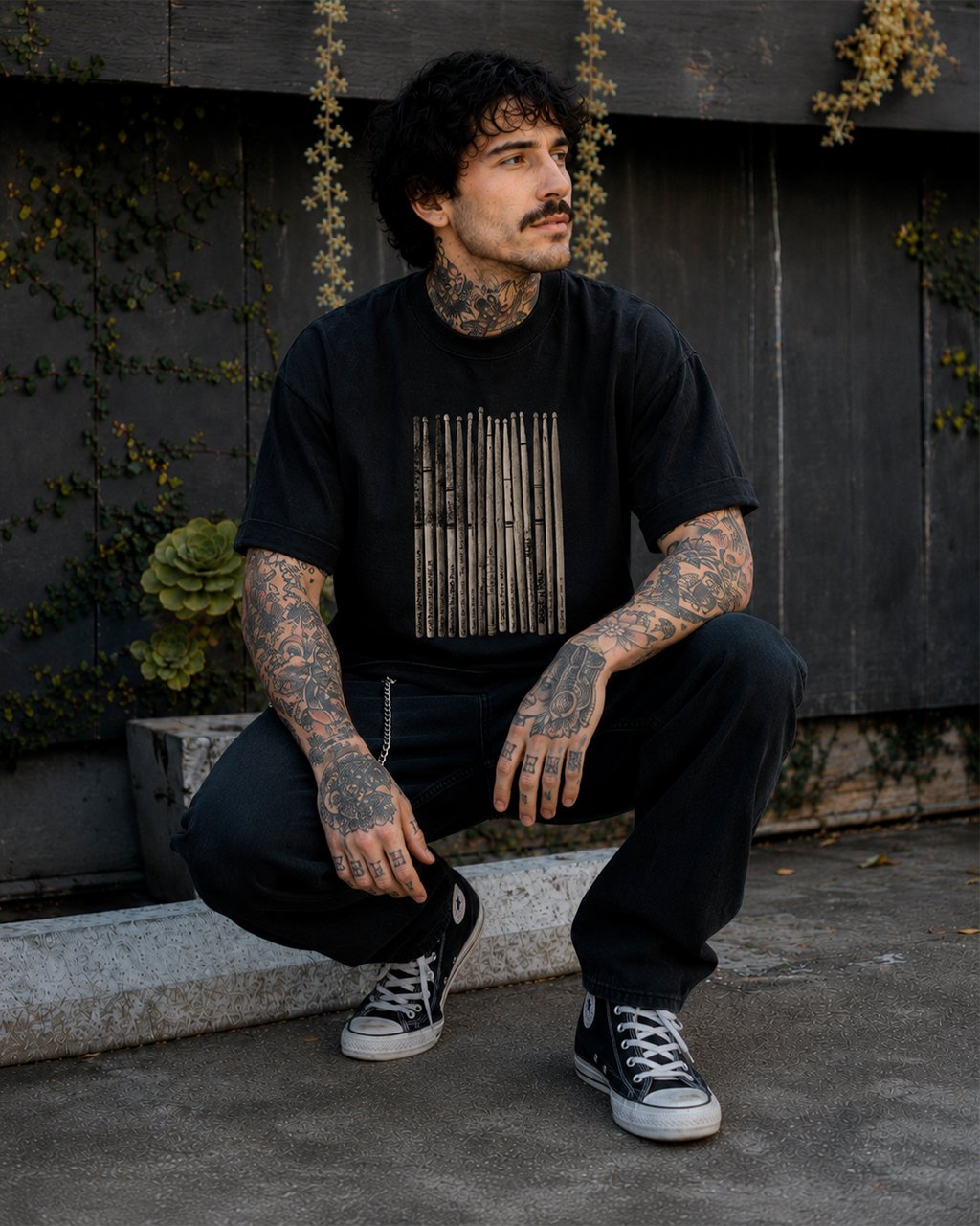 Camiseta Preta O Groove Deixou Marca