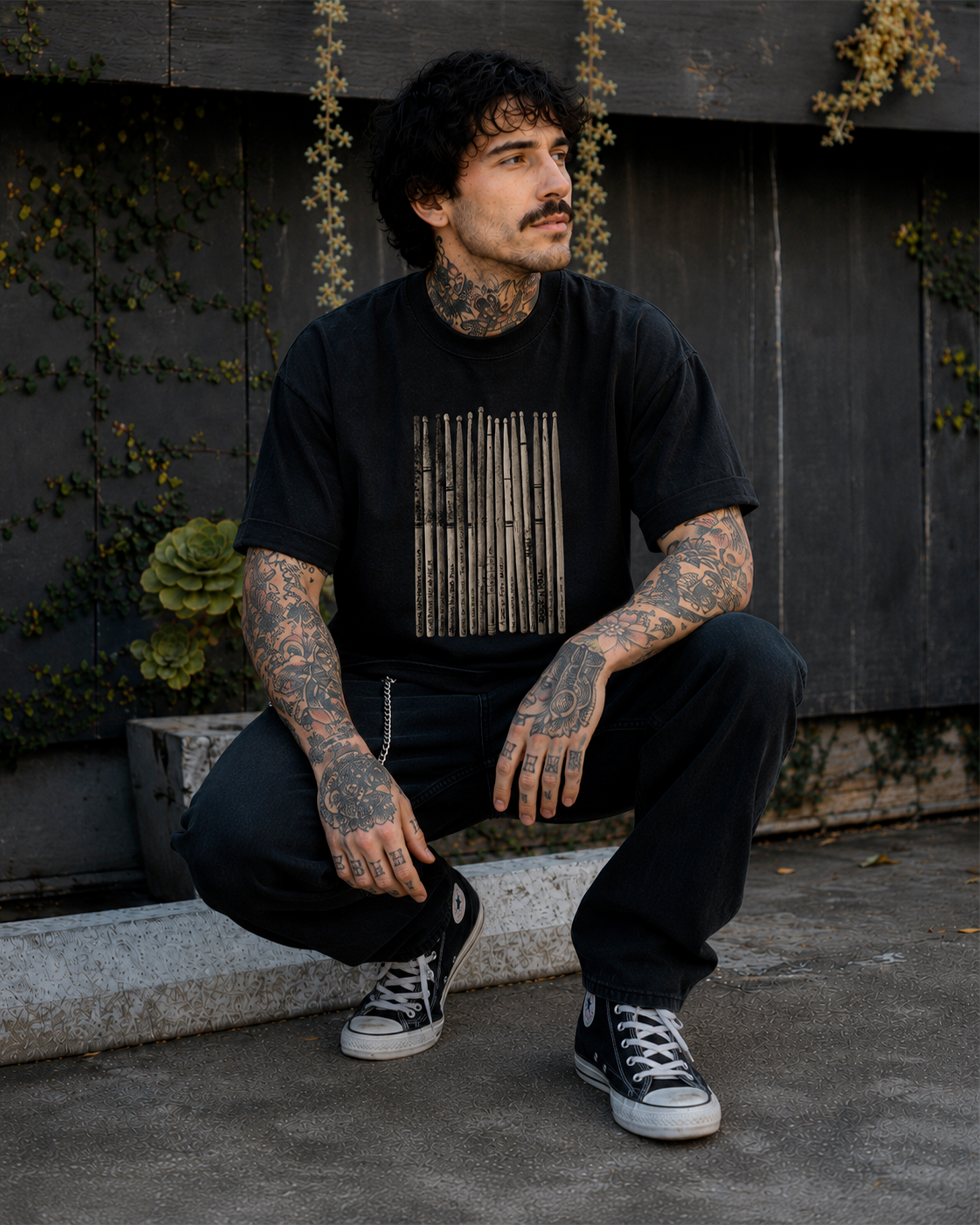 Camiseta Preta O Groove Deixou Marca