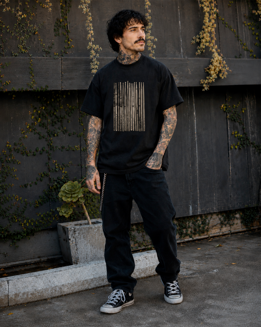 Camiseta Preta O Groove Deixou Marca